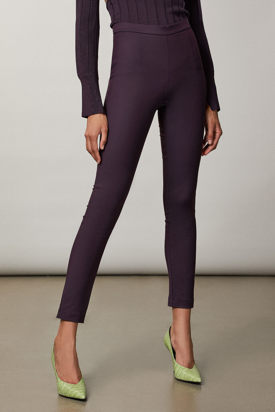 Patrizia Pepe pantaloni bambina vita alta slim rosa main image 0