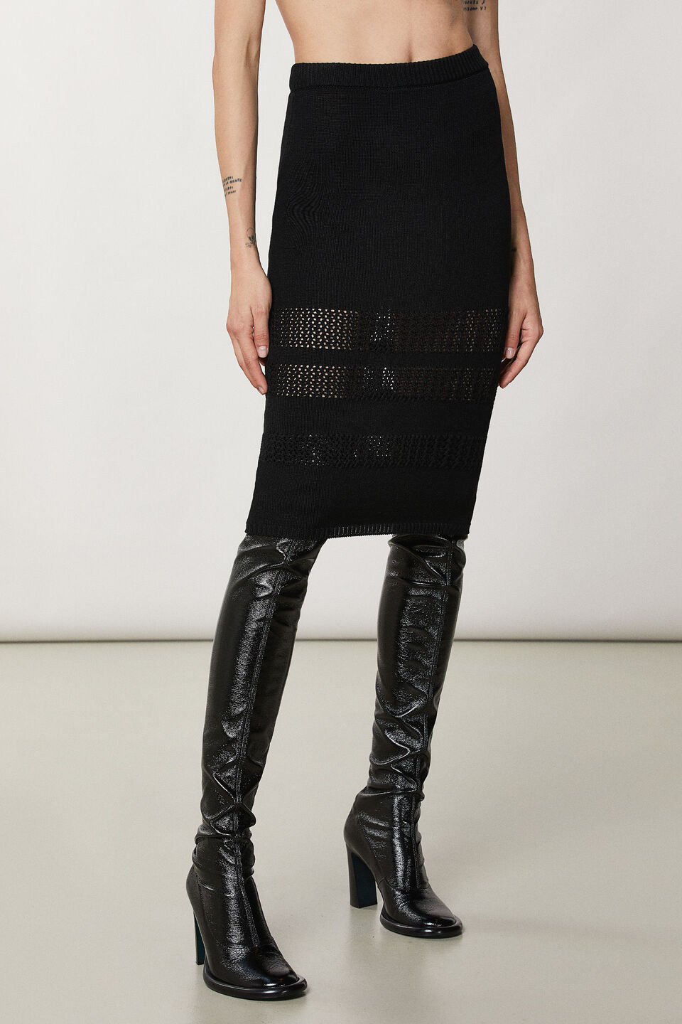 Gonna Midi Donna Allegra K Plissettata - Vita Alta, Tessuto Elasticizzato, Colore Metallizzato, Perfetta Per Serate E Feste