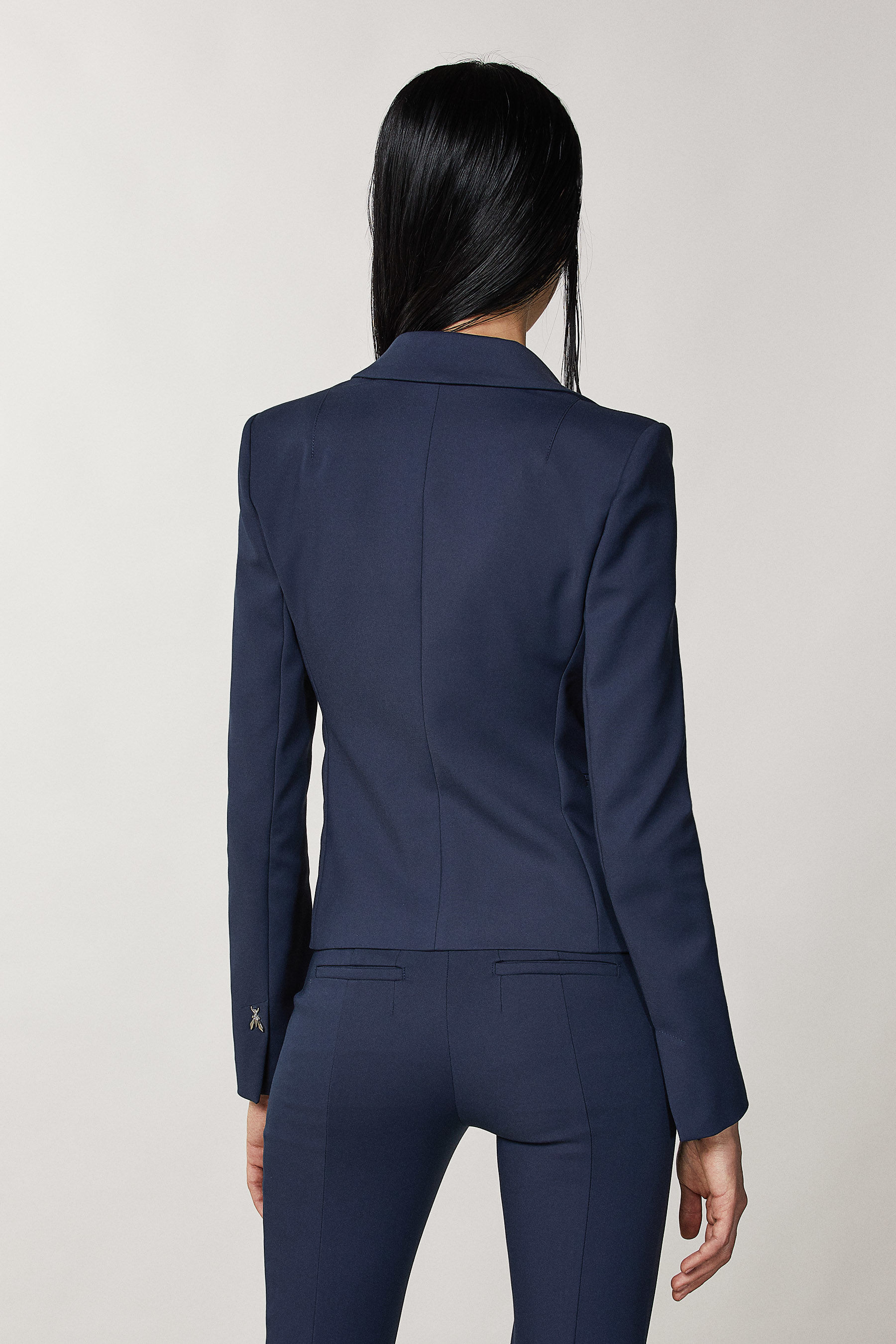 Blue 2 button jacket for women | Patrizia Pepe