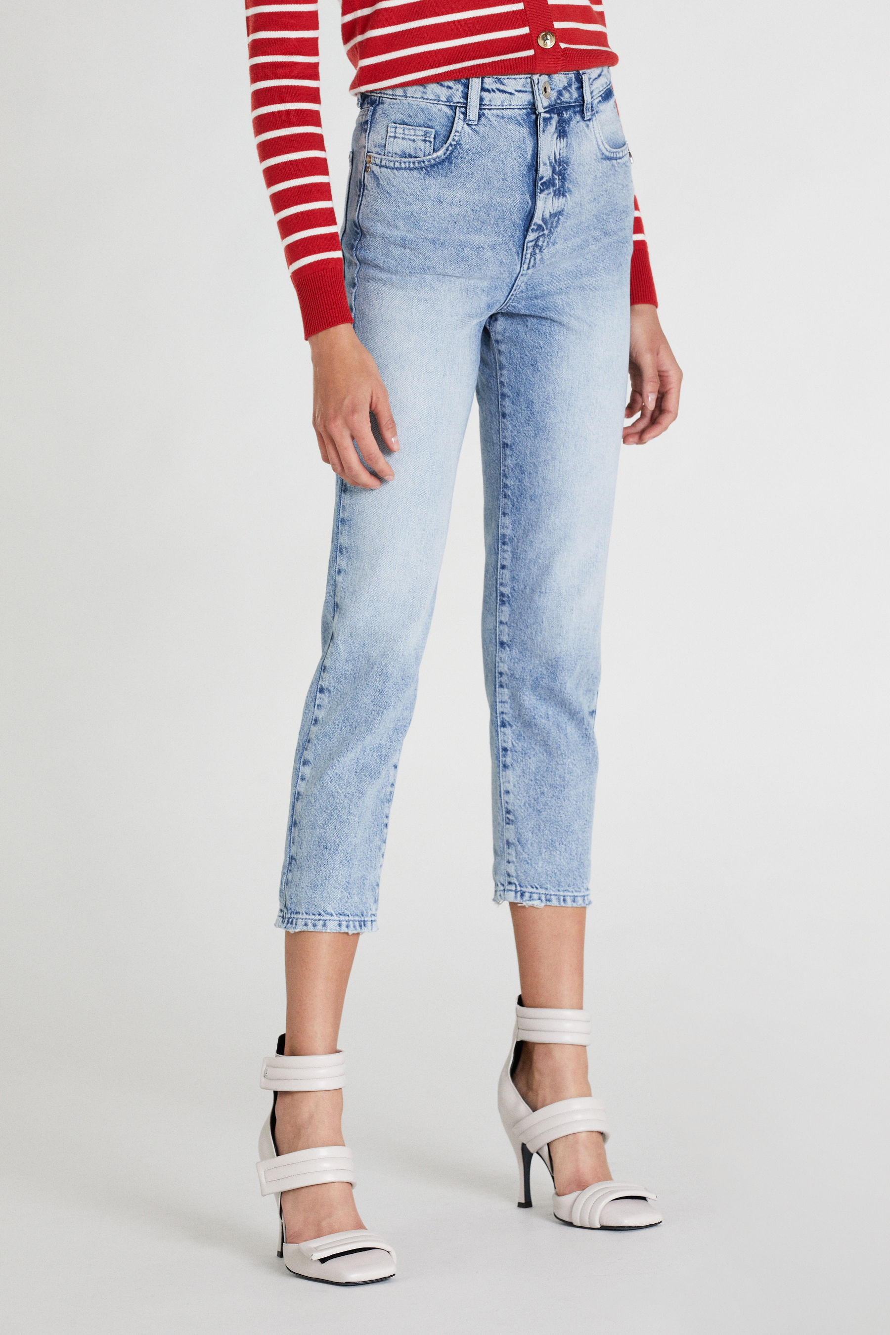 cigarette pants with buttons