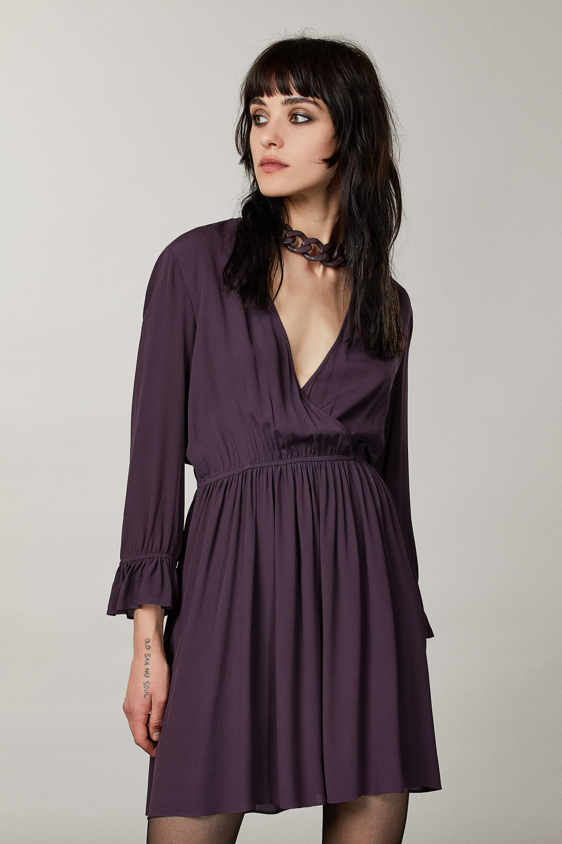 Viscose crepe mini dress | Patrizia Pepe