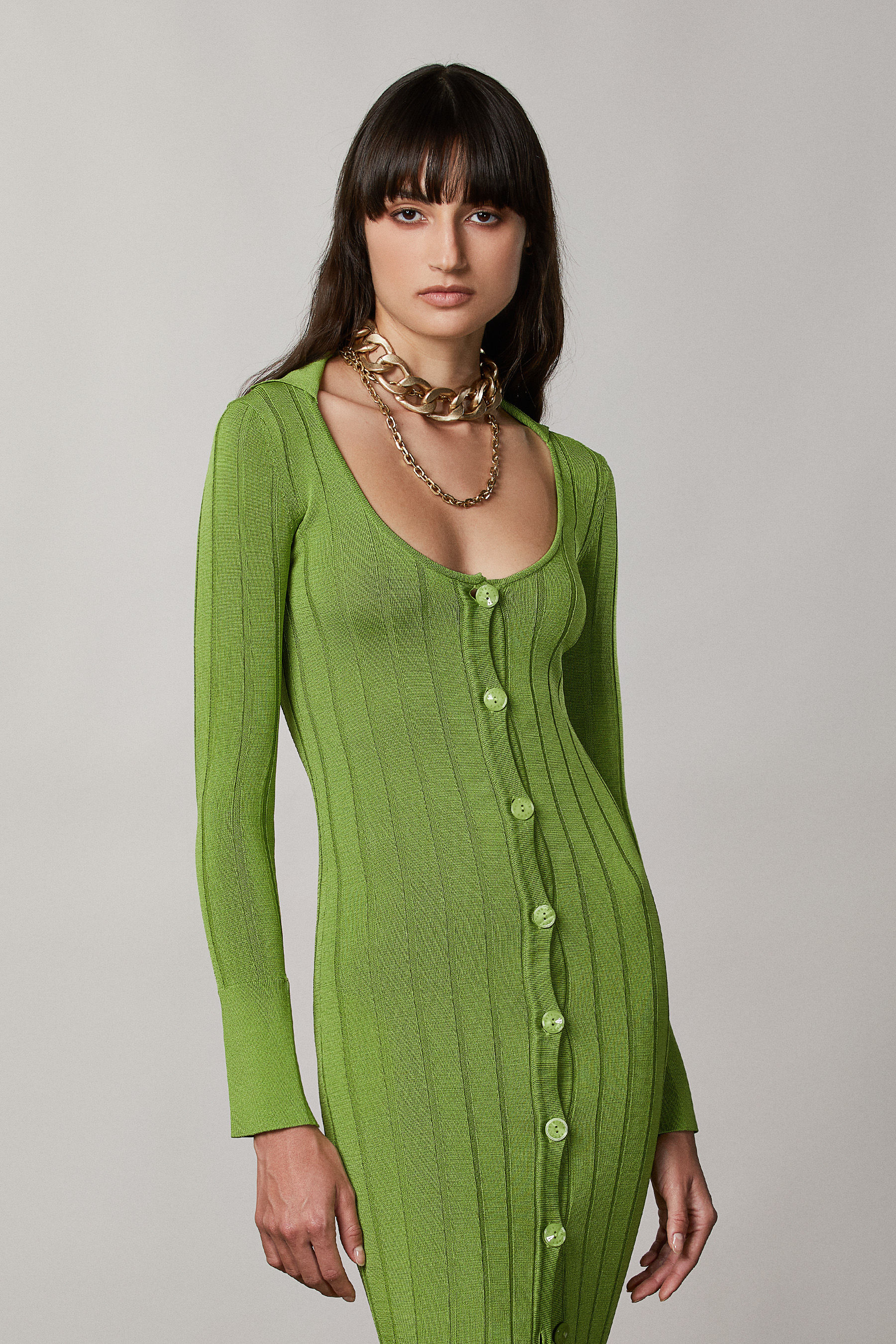 Rib-knit maxi cardigan | Patrizia Pepe