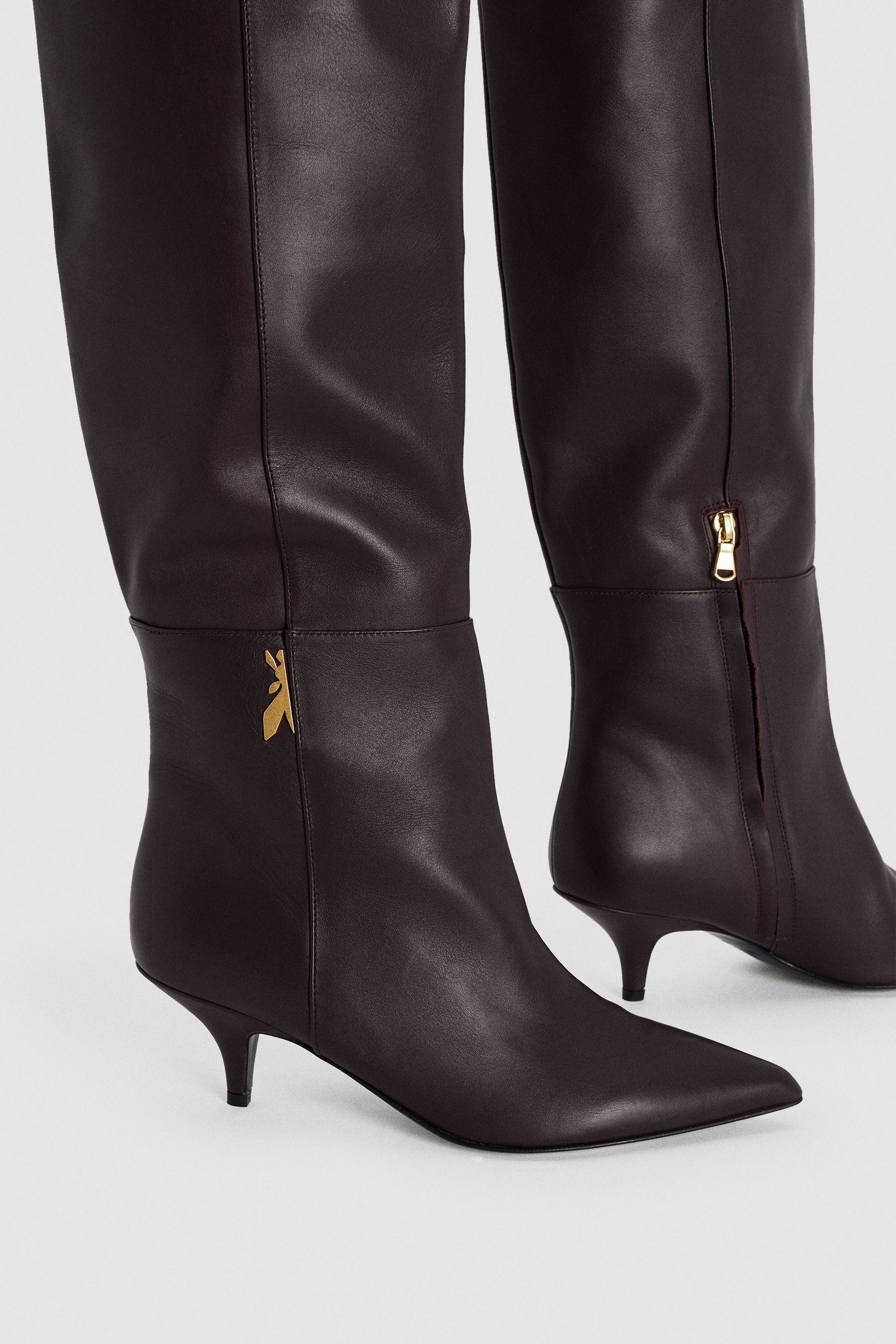 Purple 5 cm heeled boots | Patrizia Pepe