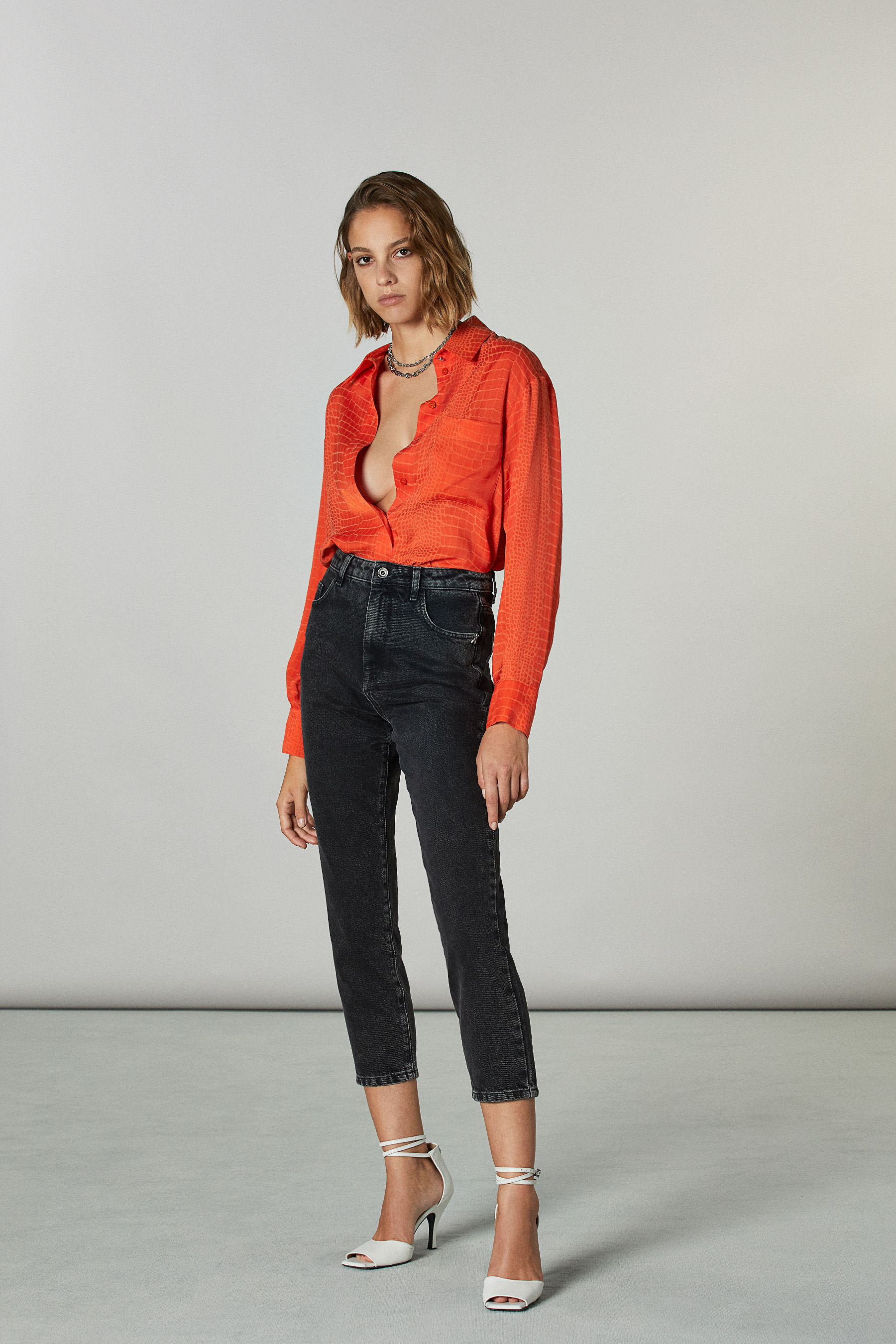 Black ESSENTIAL denim pants | Patrizia Pepe