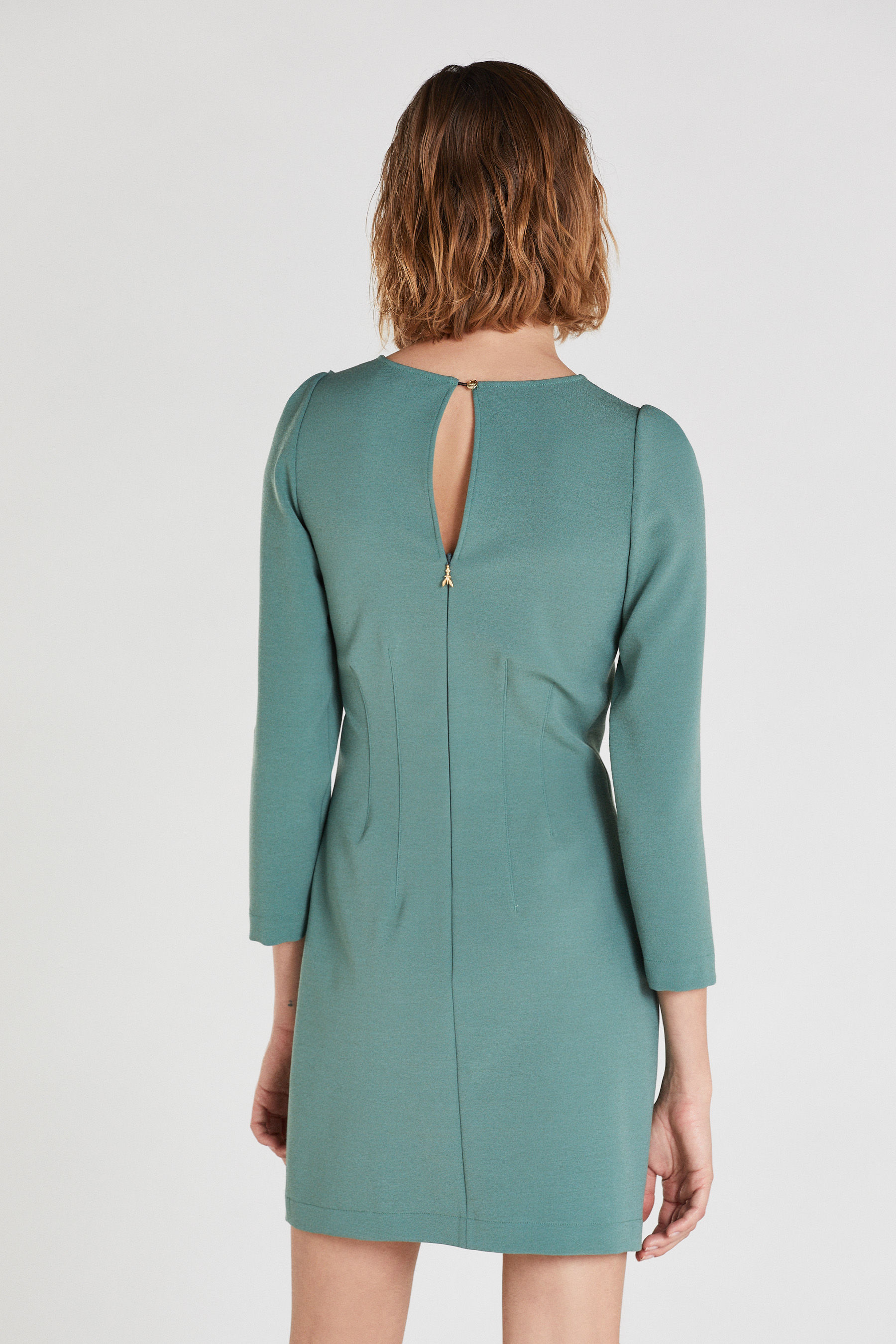 robe fourreau verte
