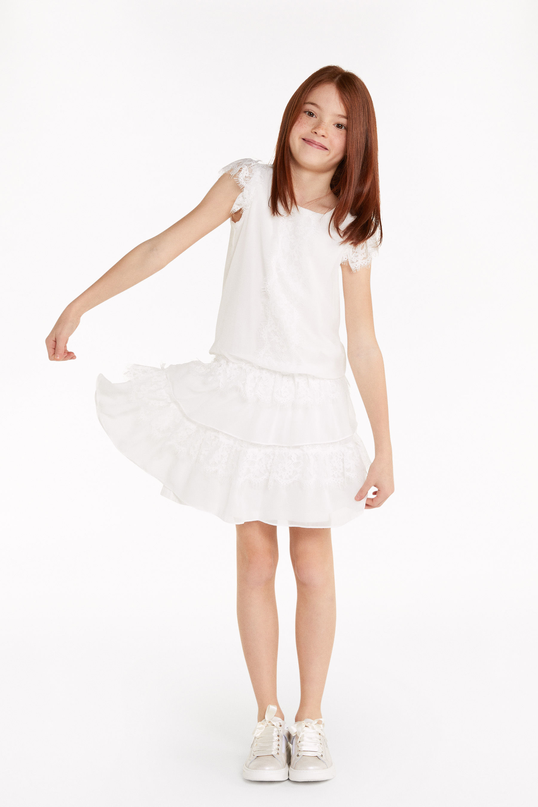 Abito in georgette e pizzo | Patrizia Pepe