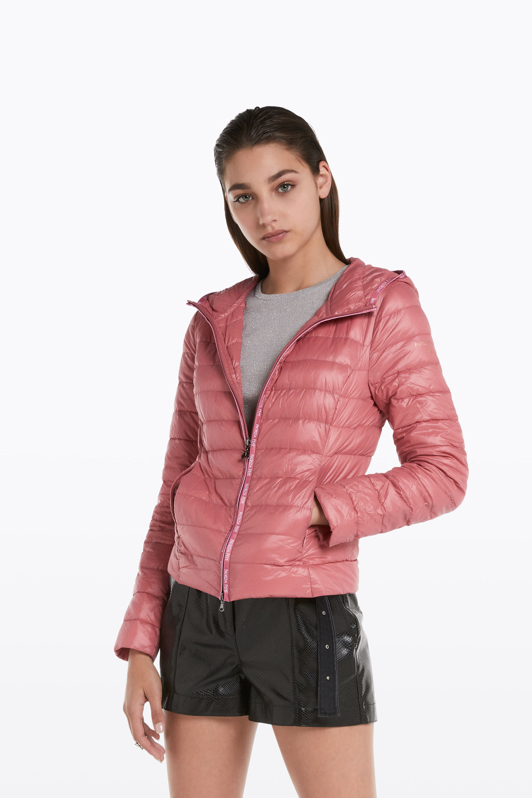 pink thin jacket