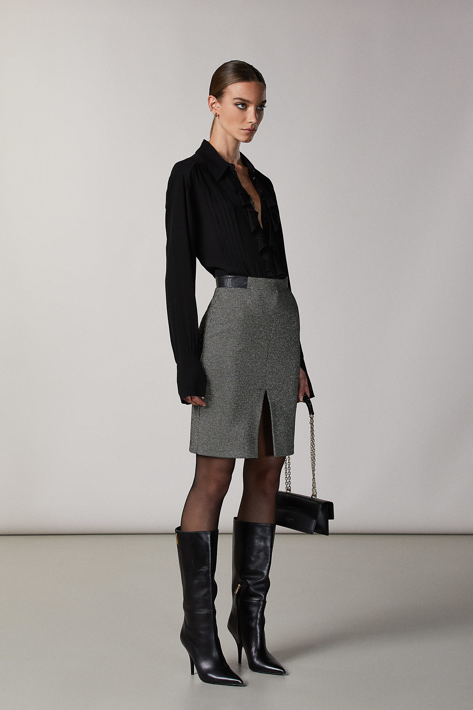 Gonna fantasia con spacchi