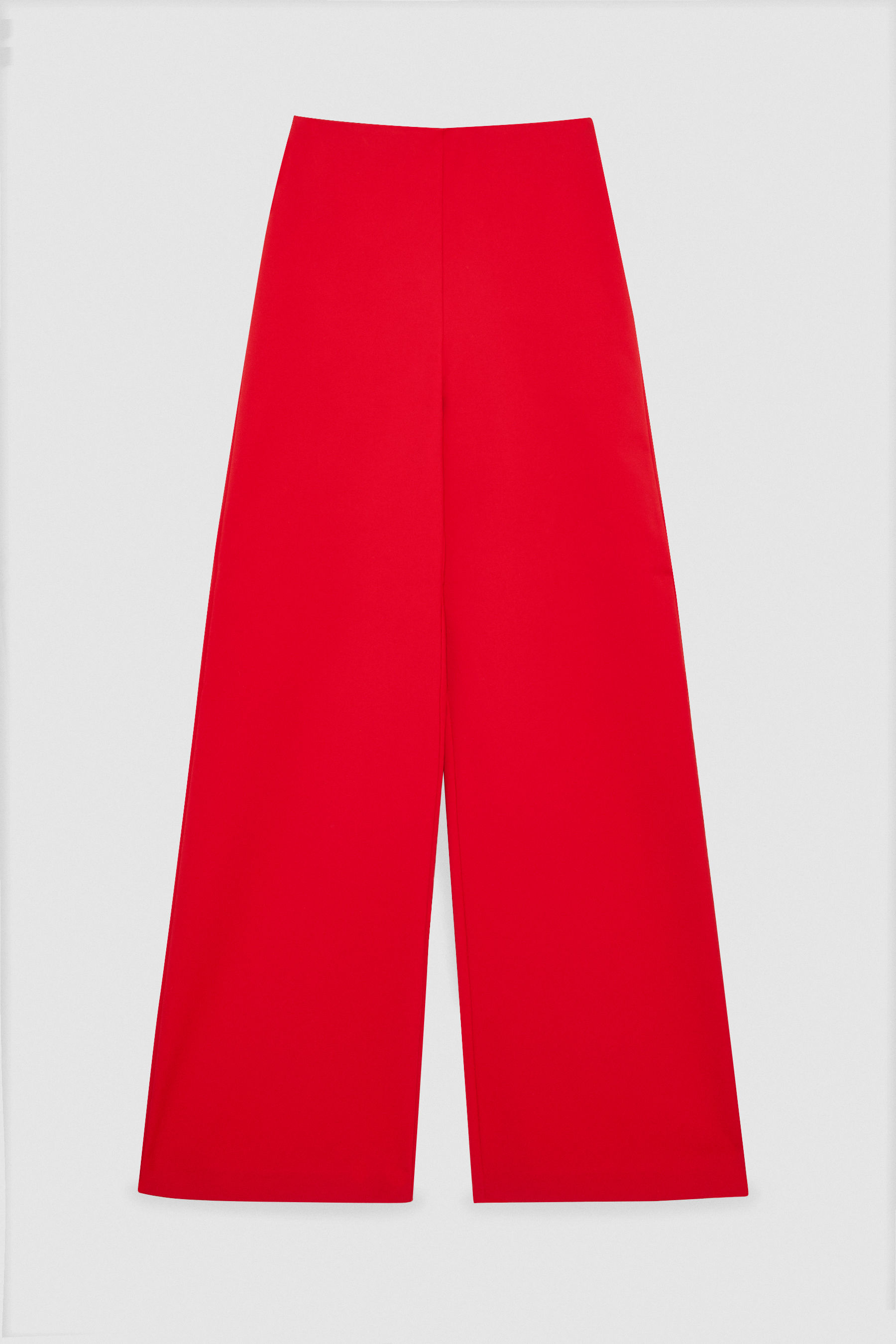 Womens Clothing Trousers Patrizia Pepe Synthetic Pants in Coral Slacks and Chinos Wide-leg and palazzo trousers Red 