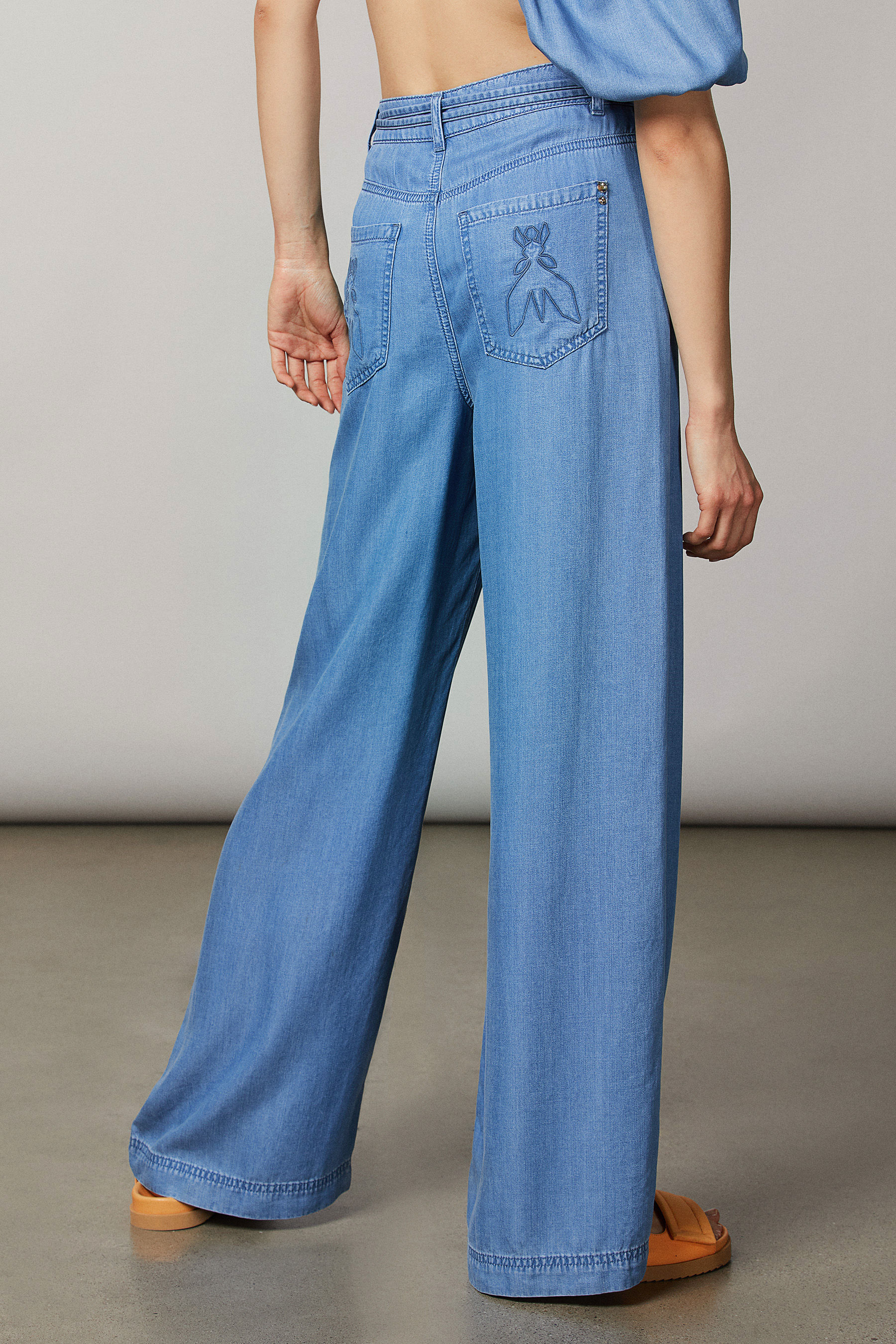 Pantaloni Flare Denim Tencel | Patrizia Pepe