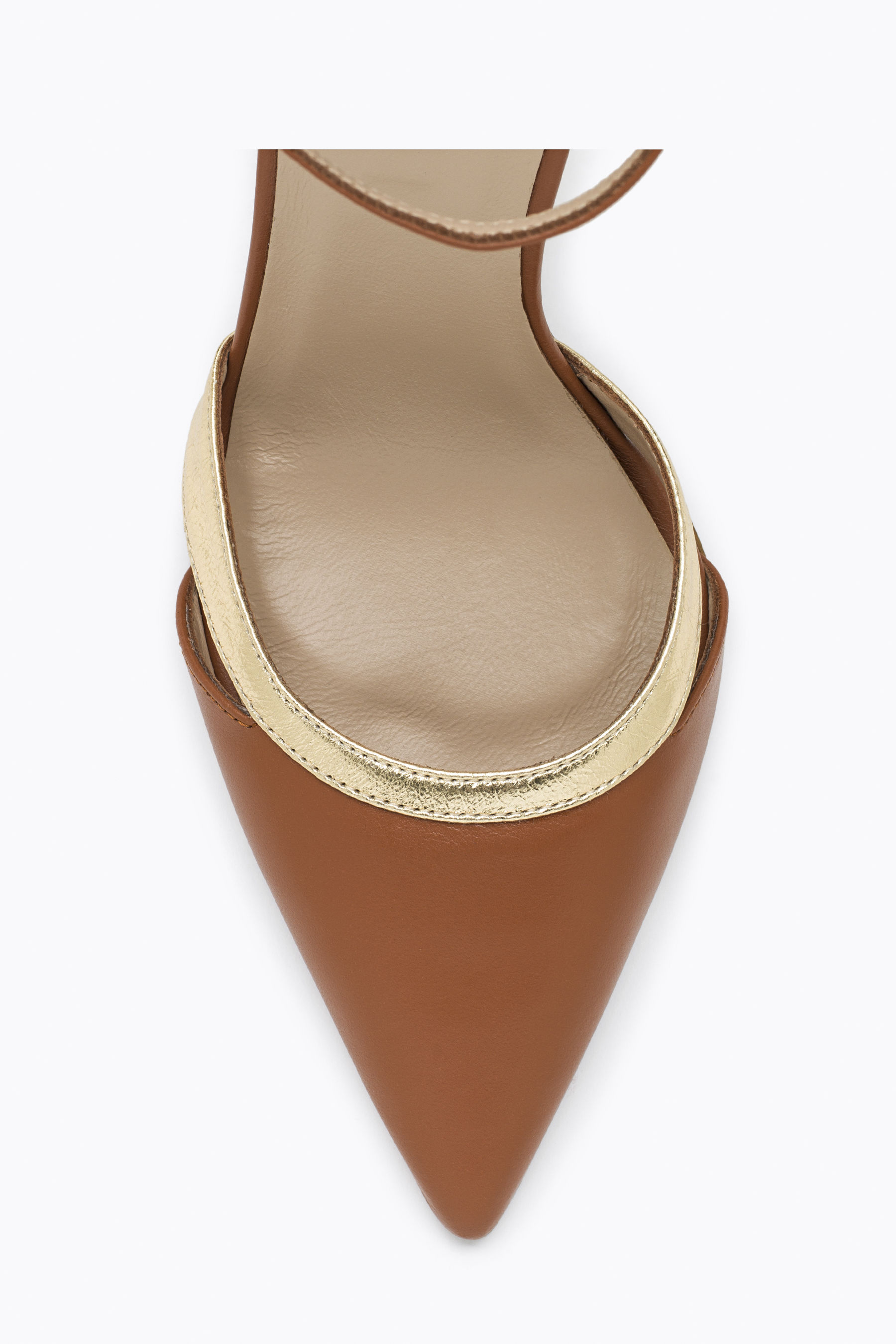 Leather slingback pumps