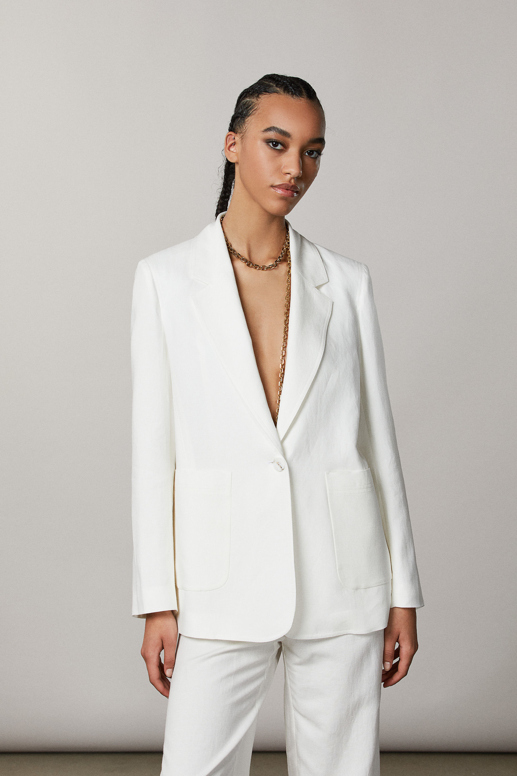 One-button boyfriend jacket | Patrizia Pepe