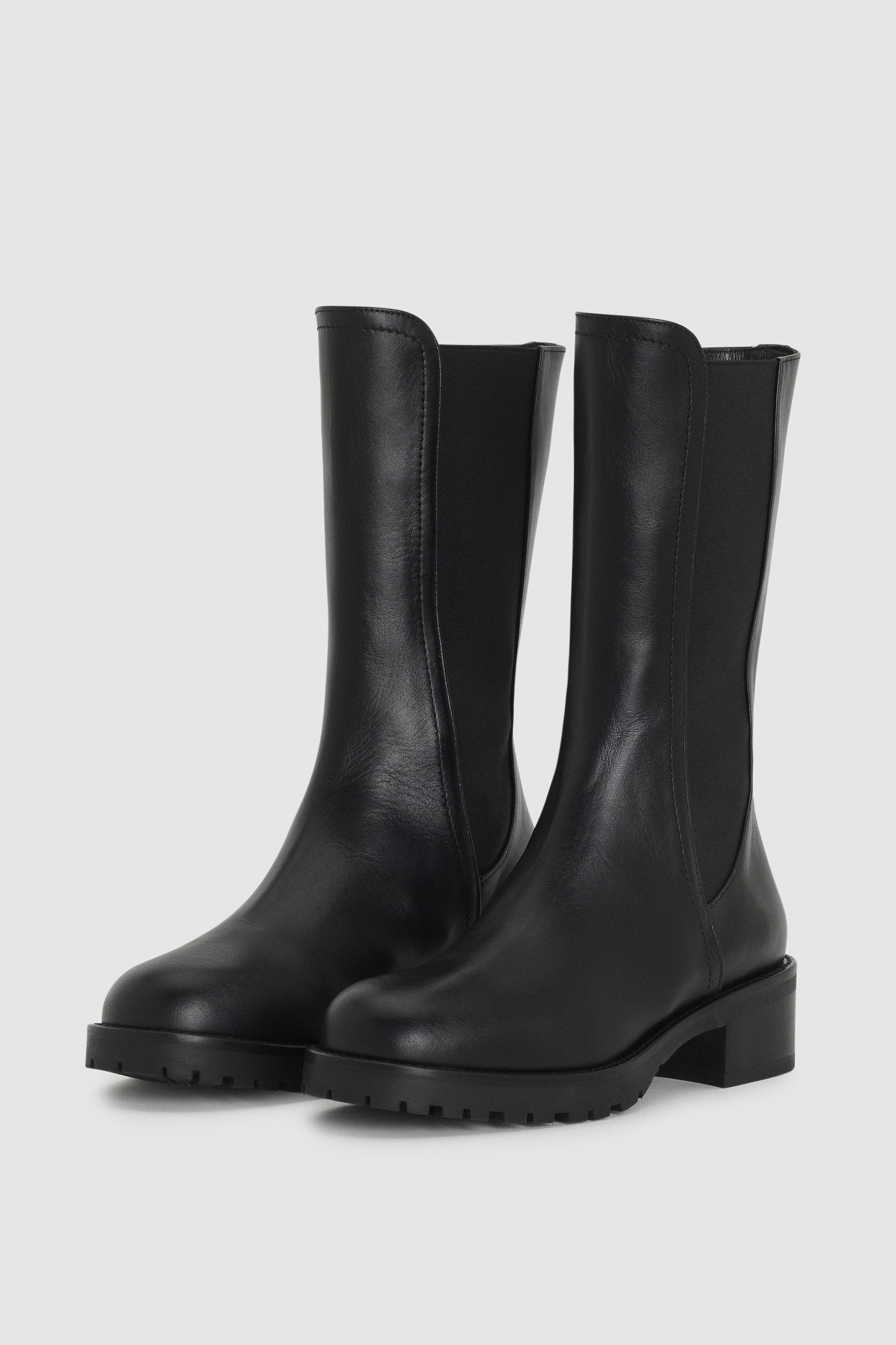 Black Beatles biker boots | Patrizia Pepe