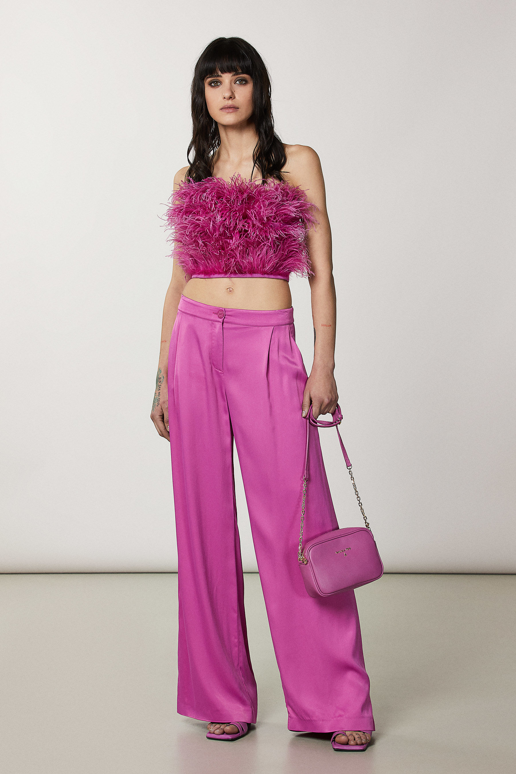 Маленькая сумочка на ремешке Camera Case, Розовый, Patrizia Pepe, Сумки через плечо