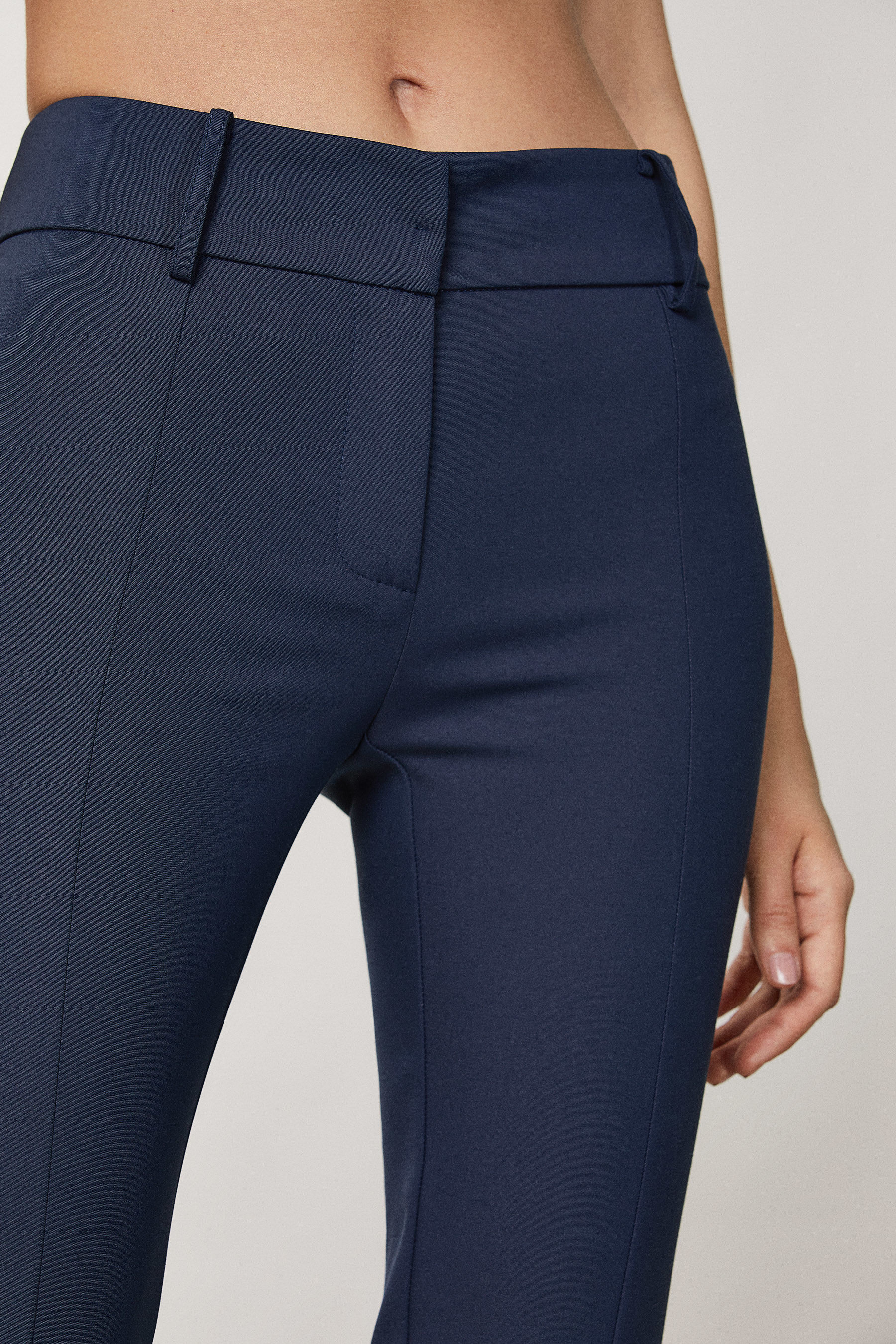 Blue Slim pants for women | Patrizia Pepe