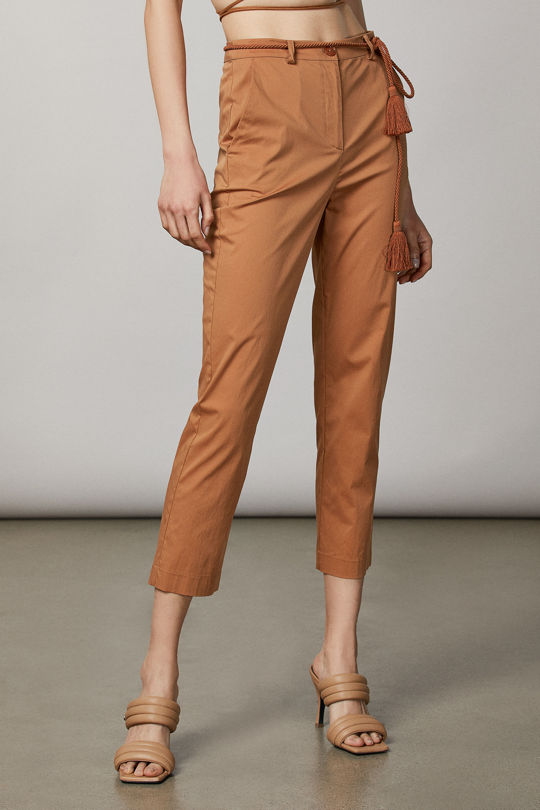 Slim-fit ESSENTIAL stretch cotton pants 