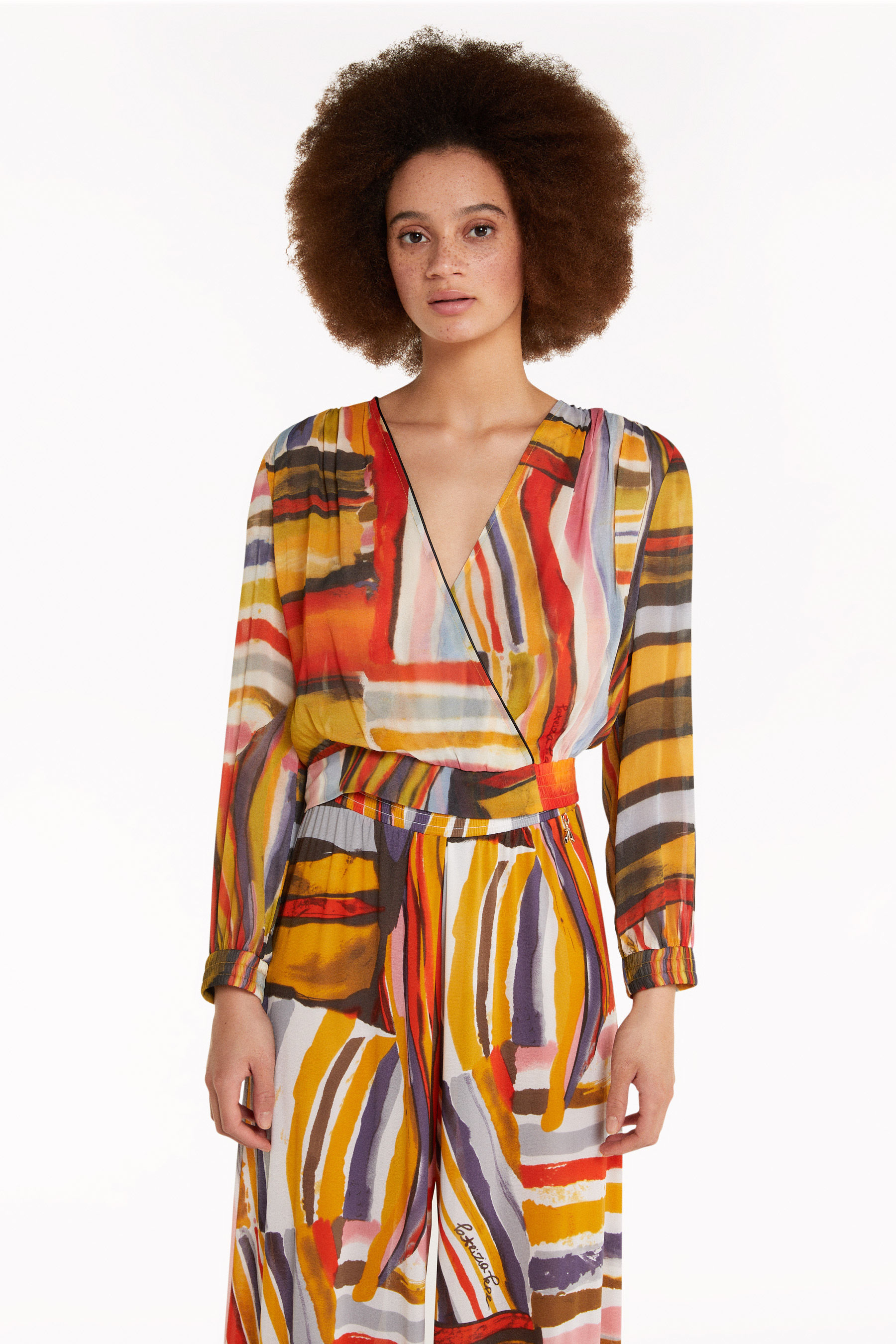 Artistic print blouse