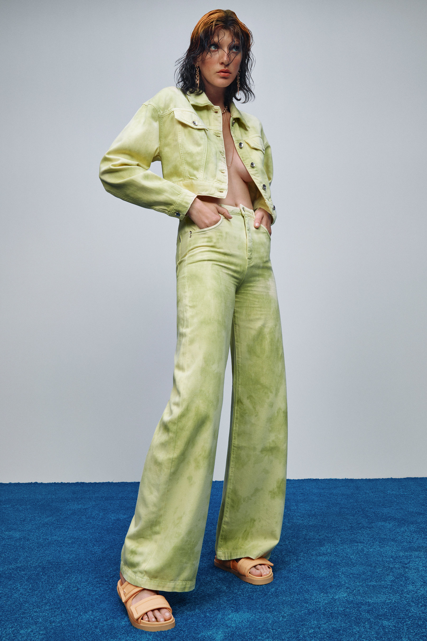 Pantaloni denim Tie&Dye