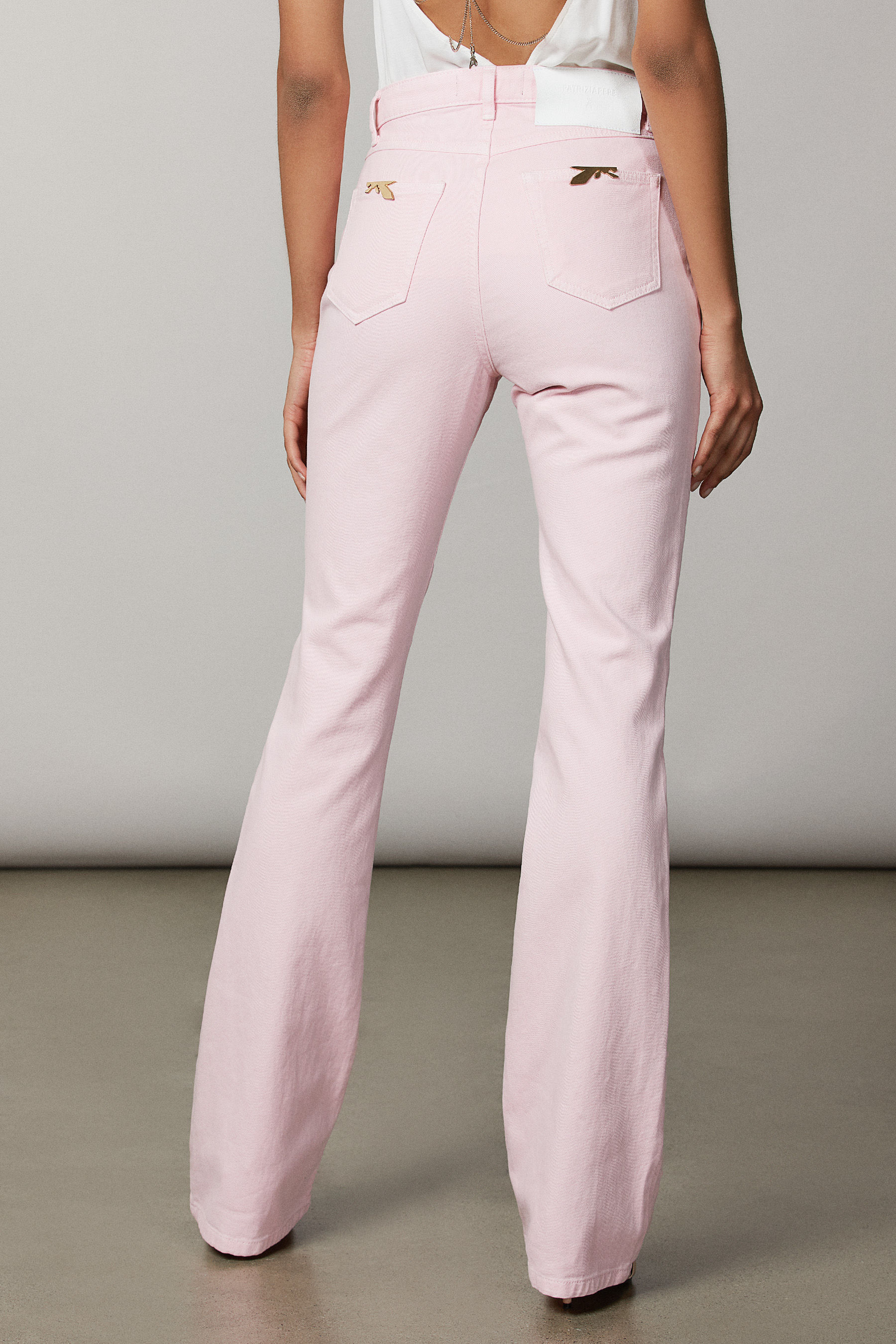 Pantaloni flare in twill di cotone | Patrizia Pepe