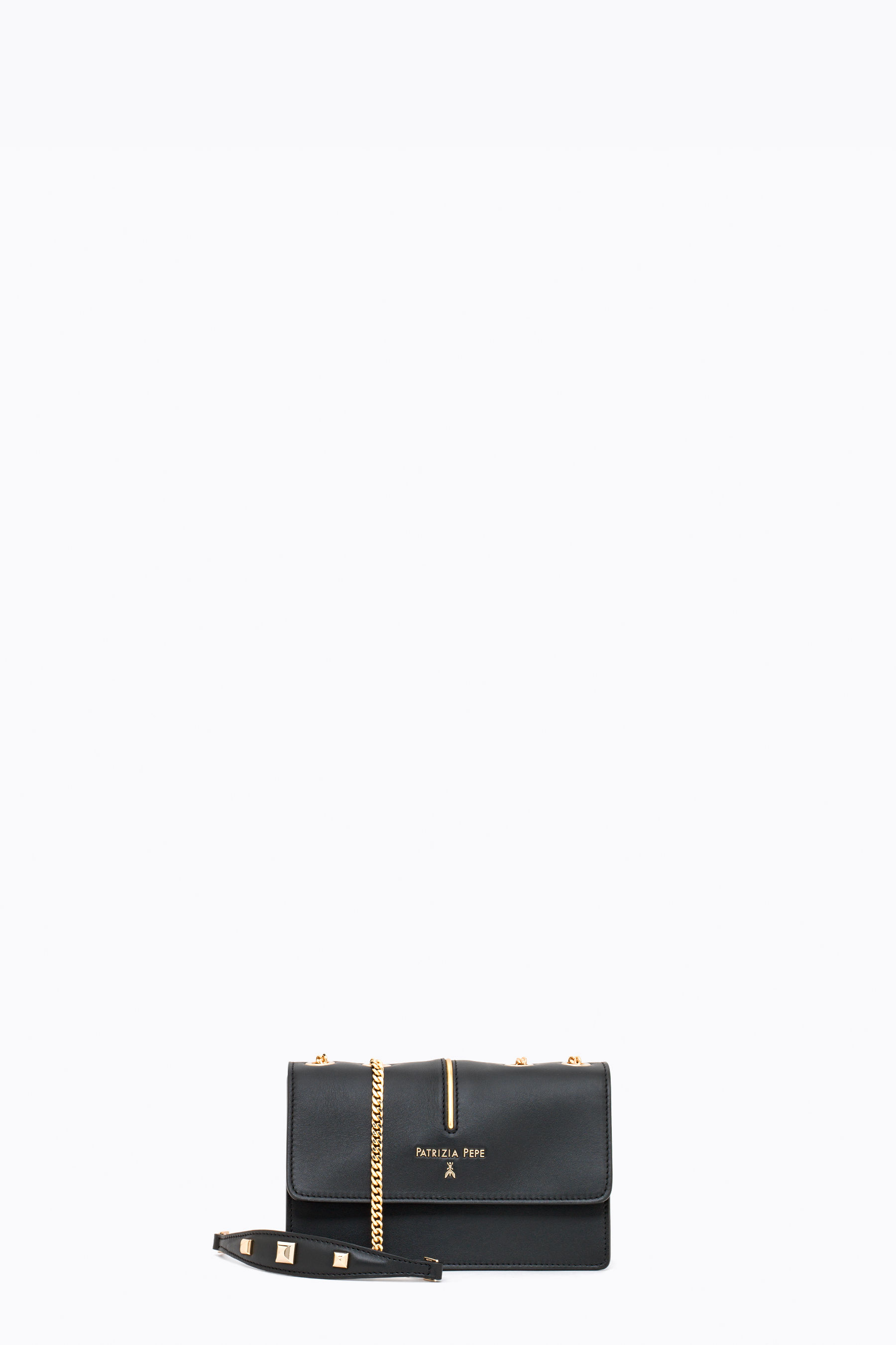 Black Piping mini bag | Patrizia Pepe
