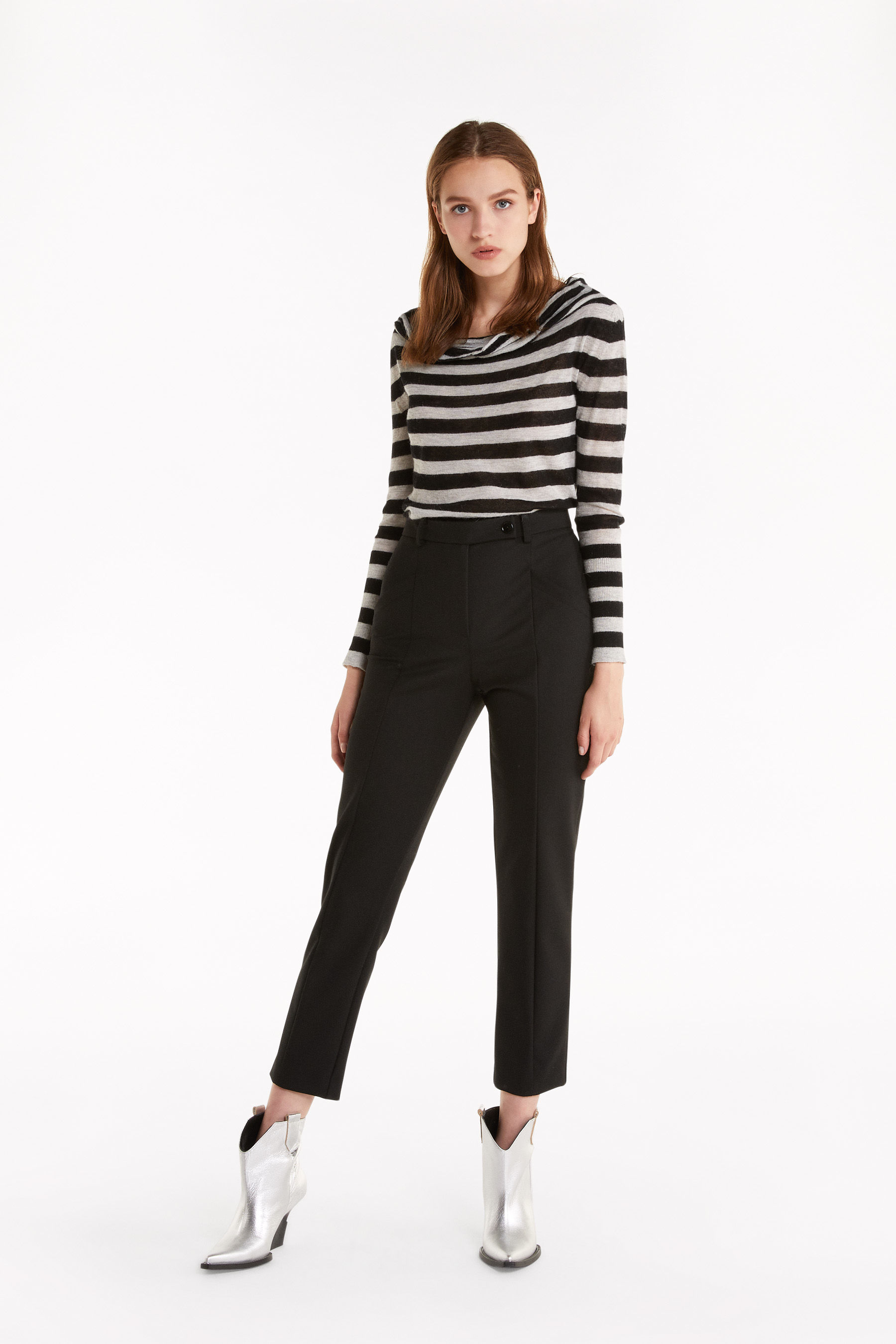 stretch cigarette trousers