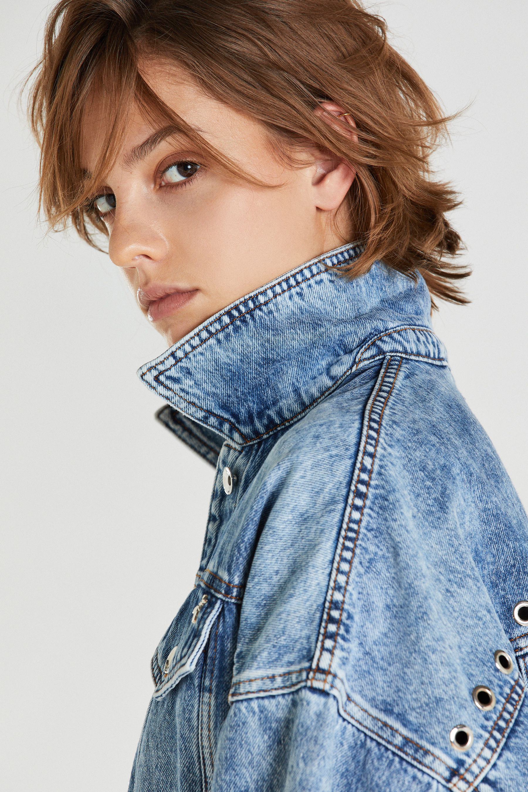 eyelet jean jacket