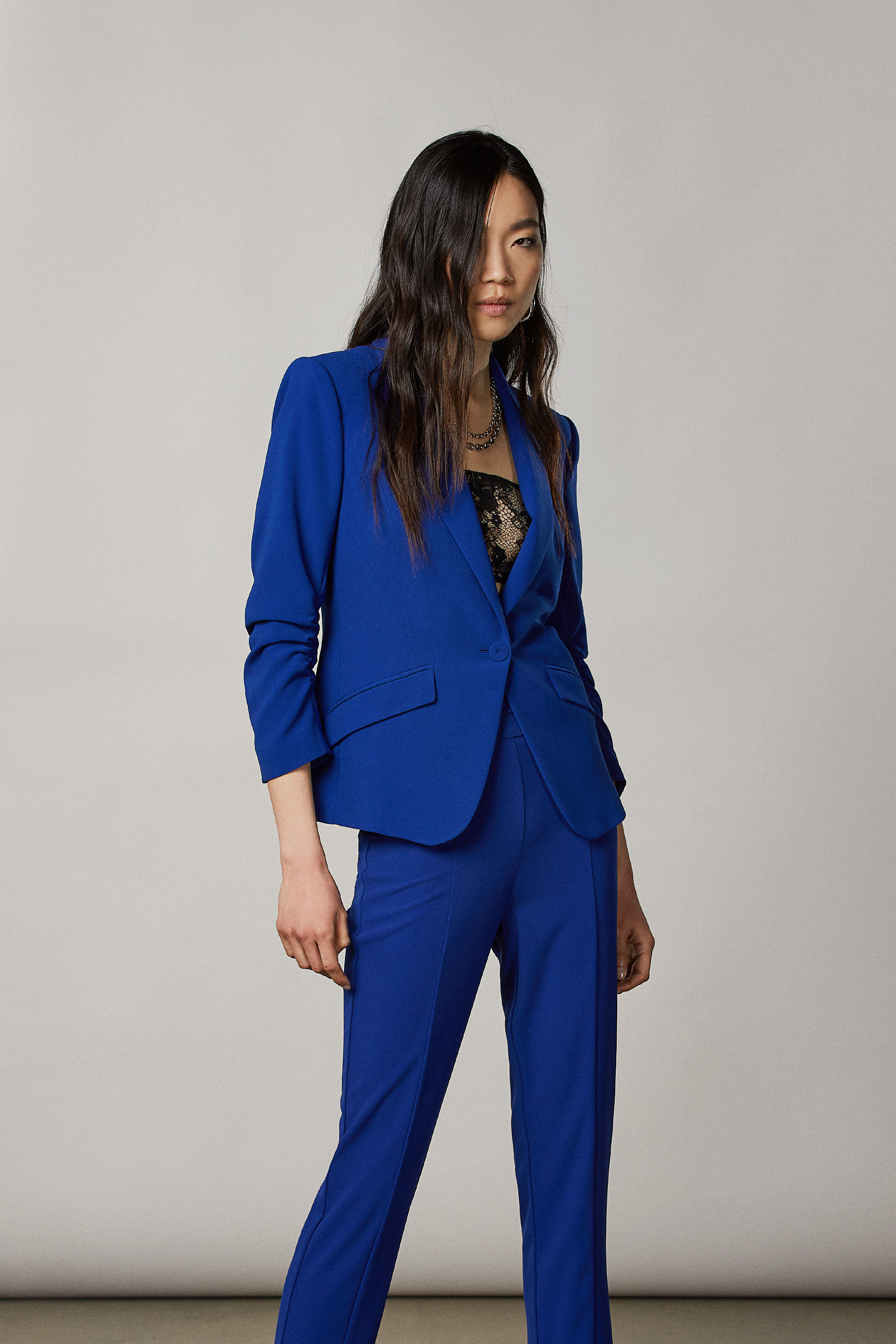 Giacca con maniche arricciate