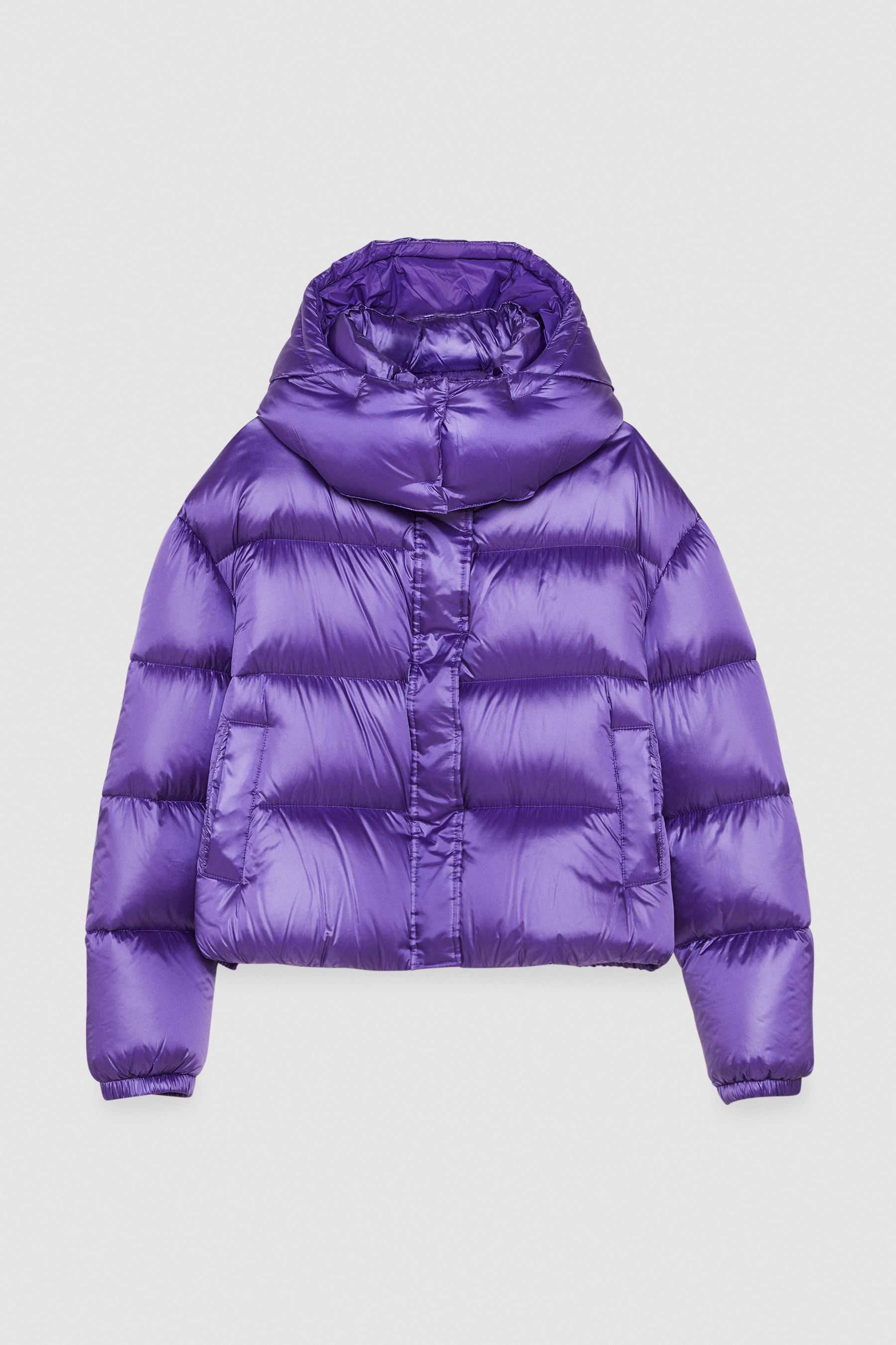 puffy purple jacket