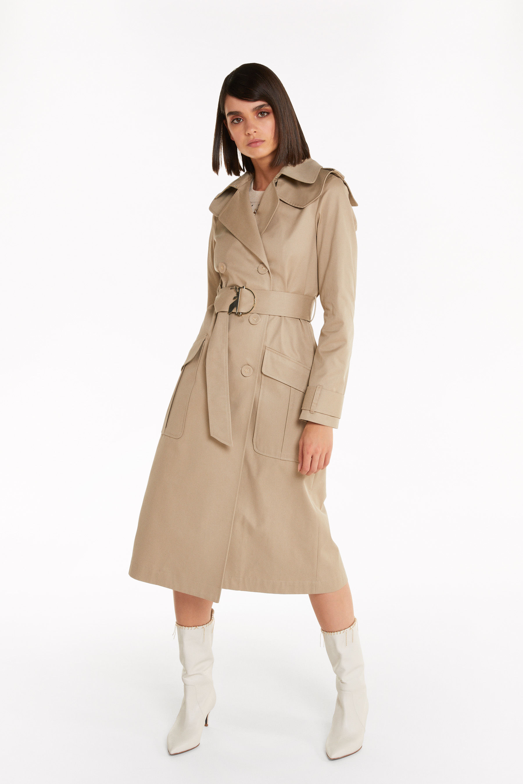 Pepe Jeans Trench coat WOMEN FASHION Coats Trench coat Basic discount 86% Beige M 
