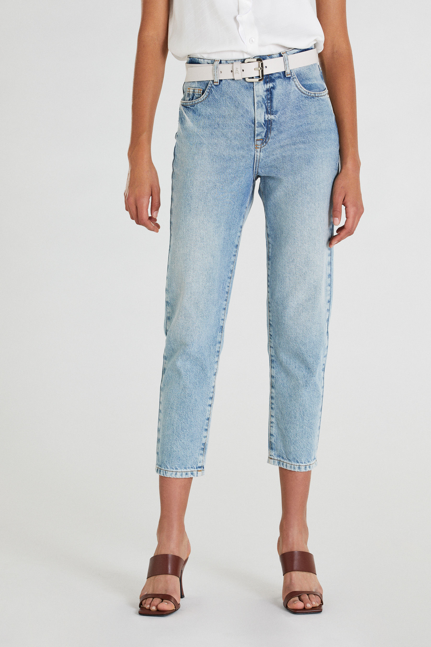 cigarette pants with buttons