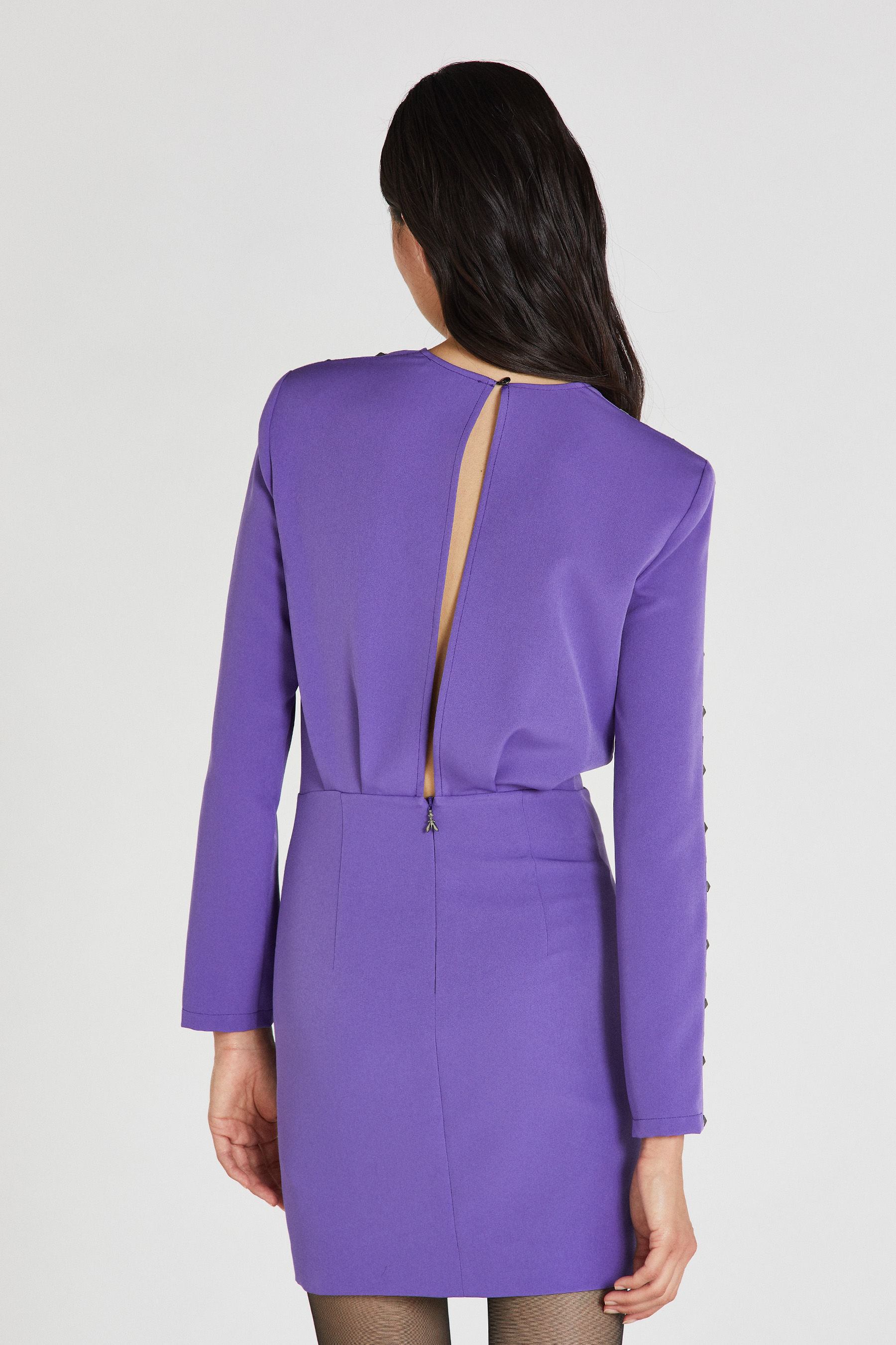 lavender jacket dress