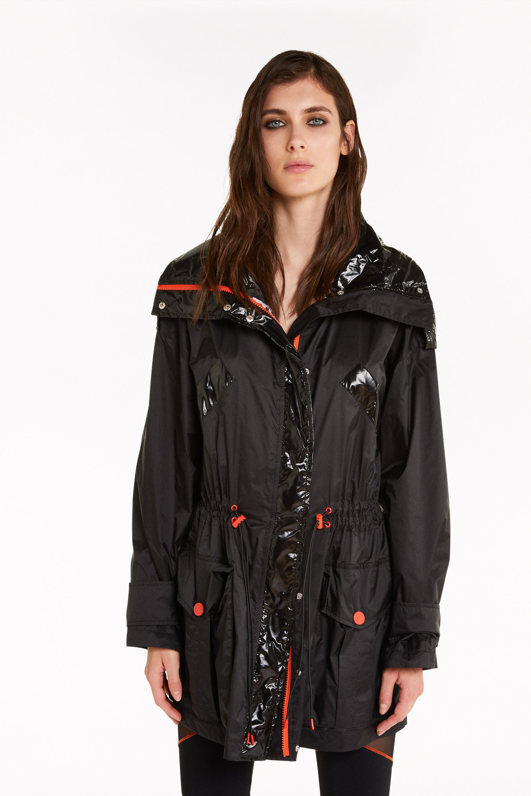 oversized black windbreaker