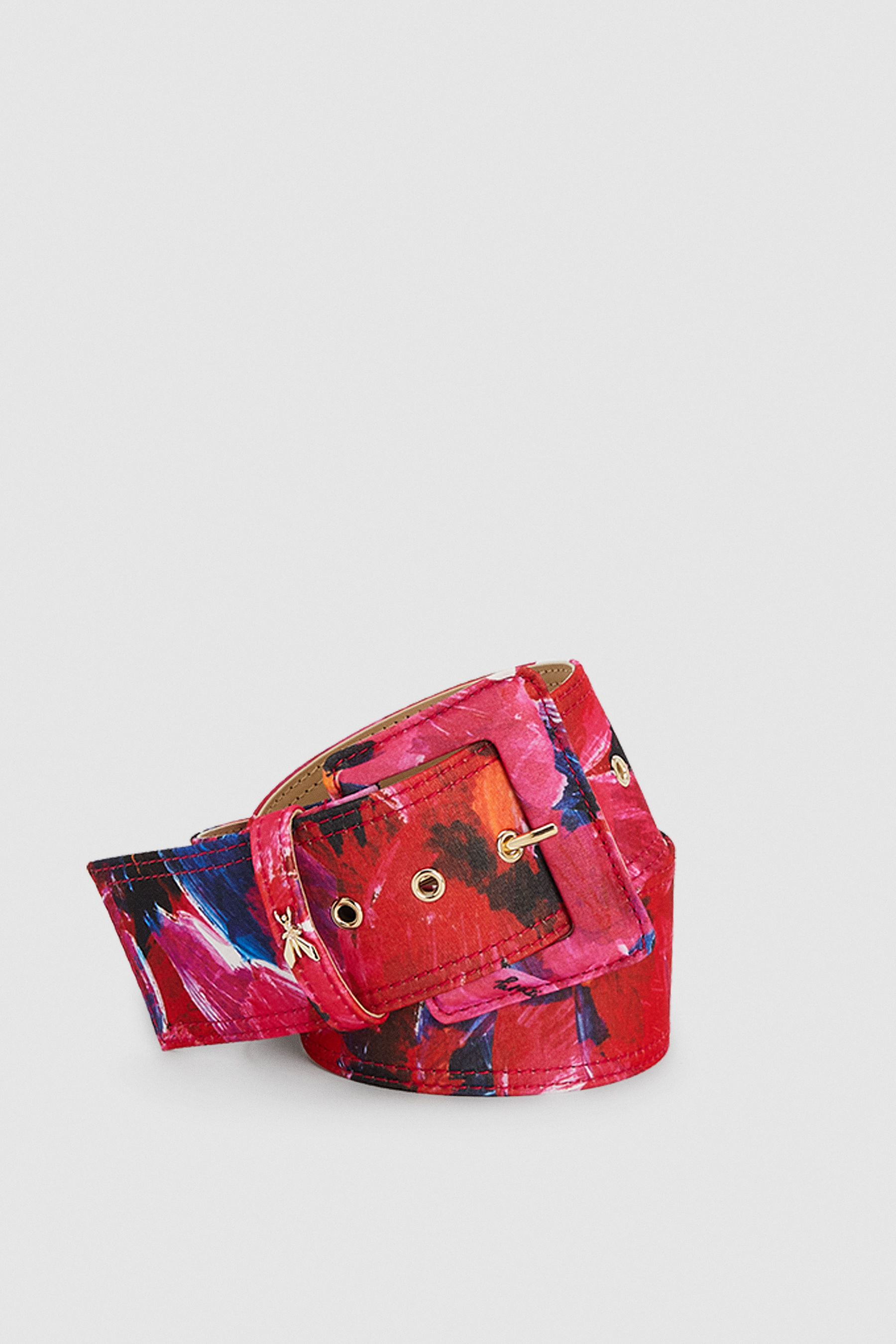 Cintura vita alta in tessuto