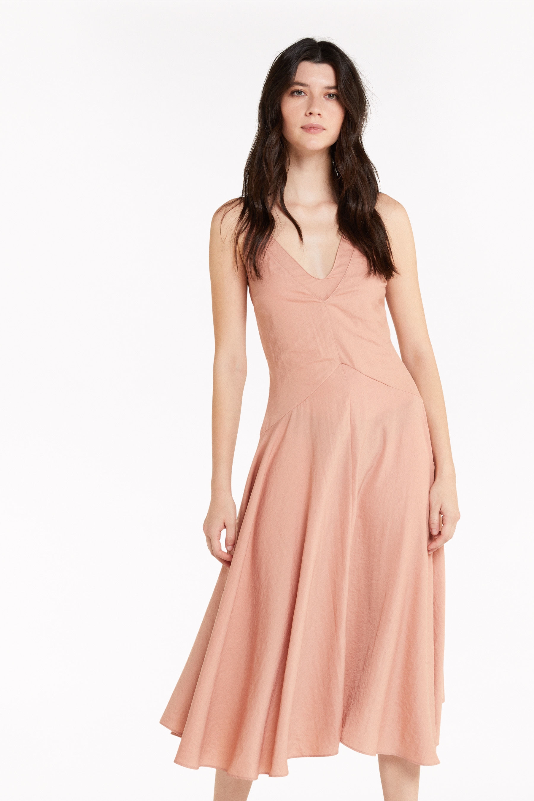 2-in-1-look midi dress