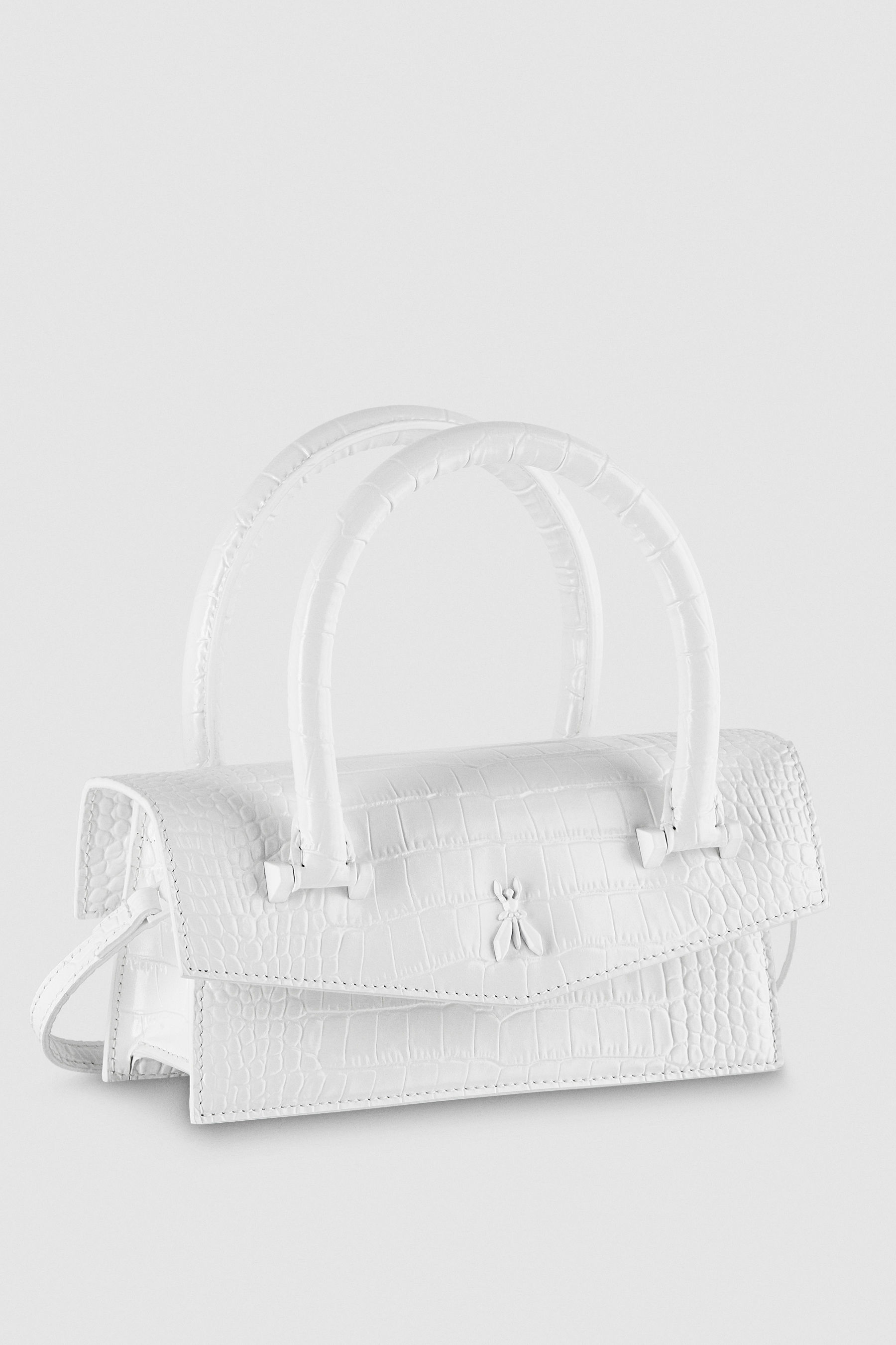 Glamorous mini grab bag with twist handle