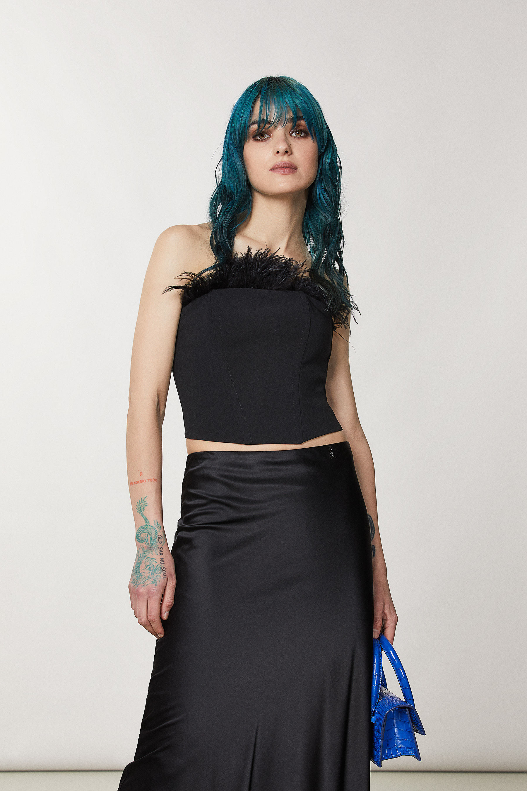 Patrizia Pepe Top In Tulle 7F0021/A571 Da Ragazza