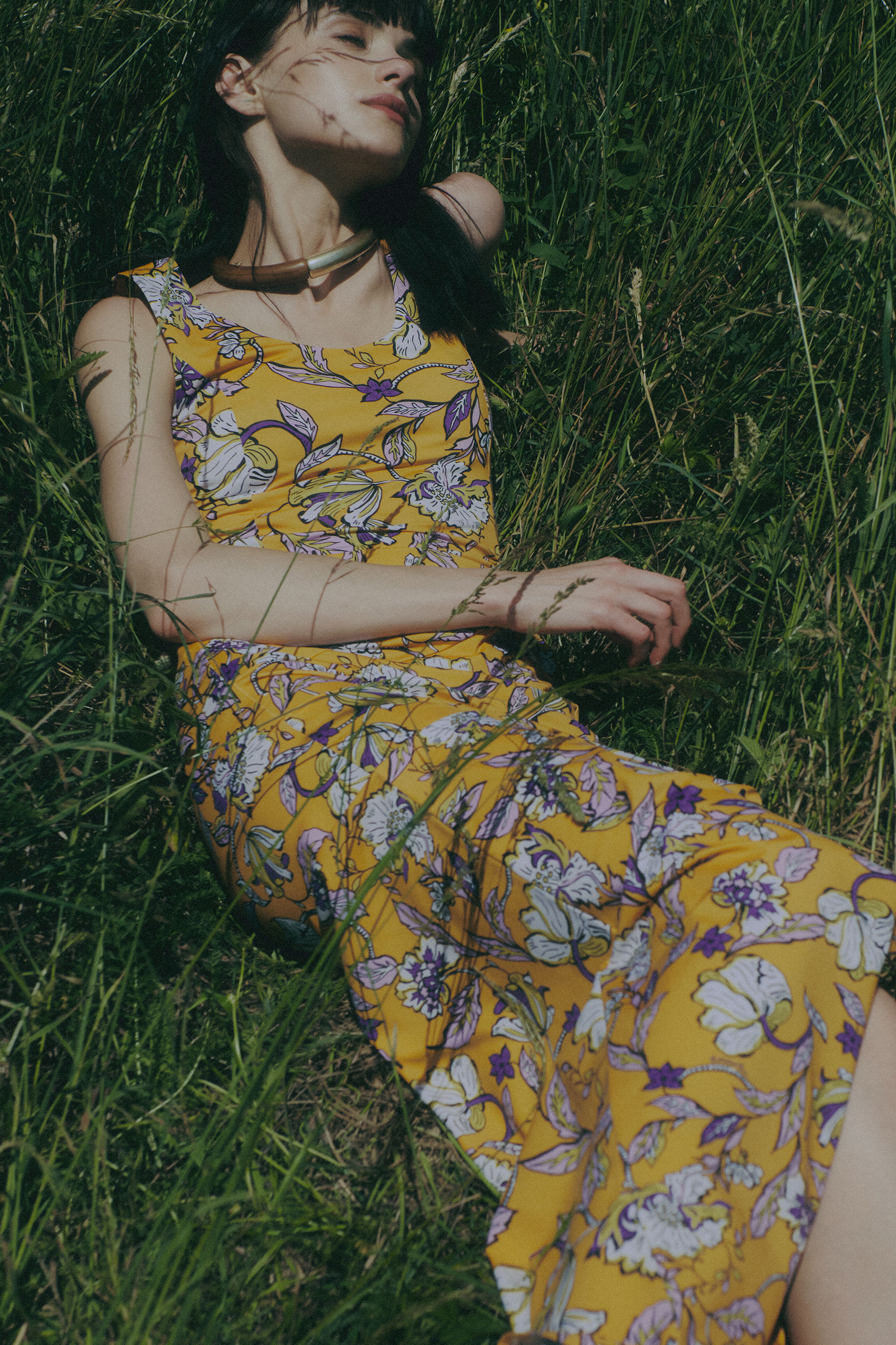 Abito lungo con stampa