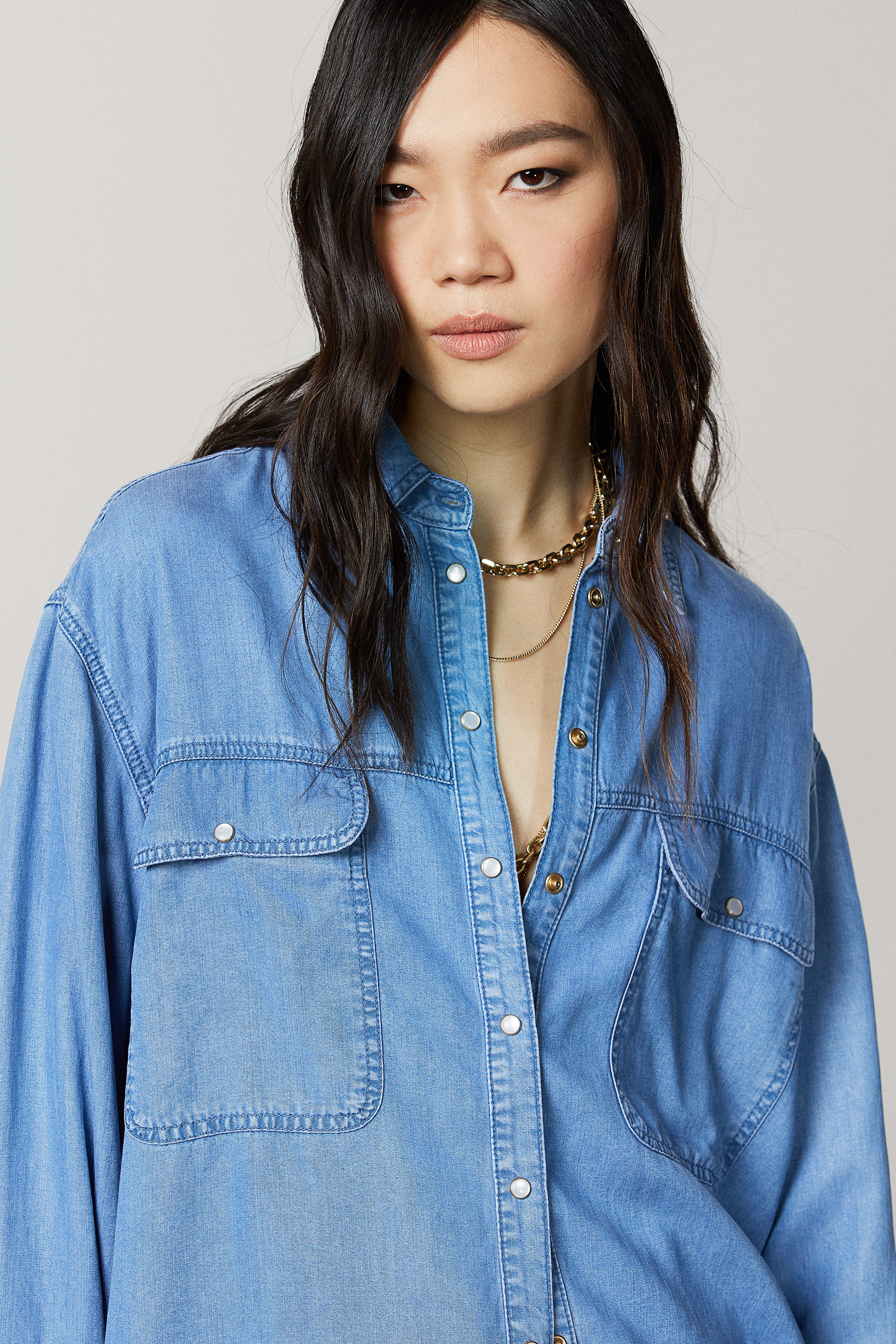 Tencel denim shirt | Patrizia Pepe
