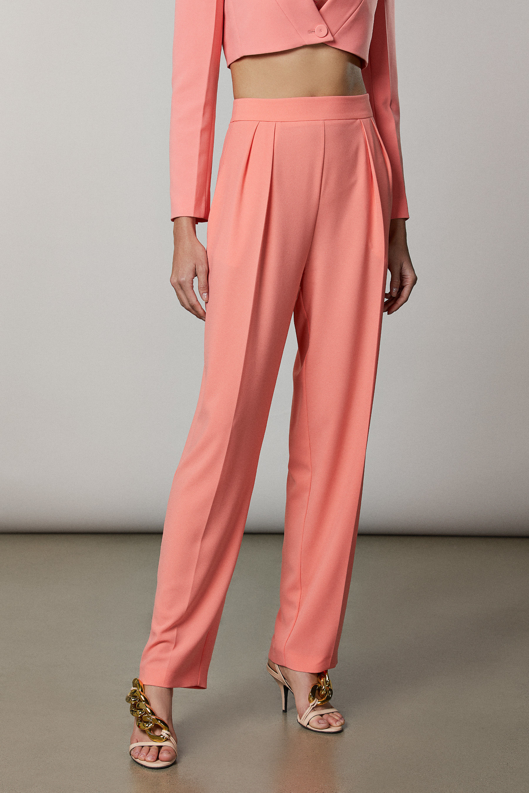 Long pleated pants | Patrizia Pepe