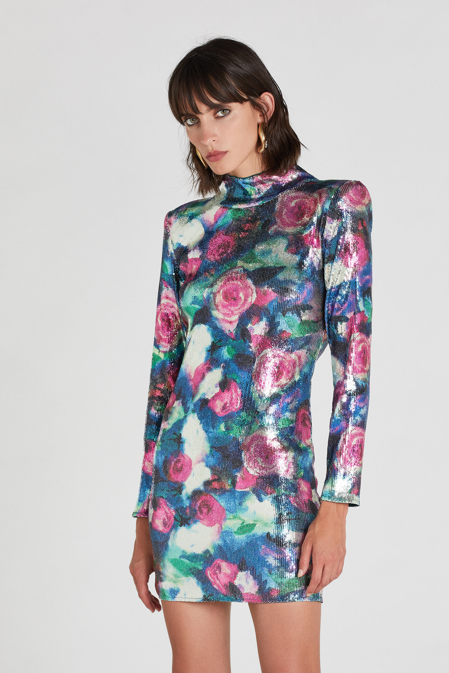 sequin dress multicolor