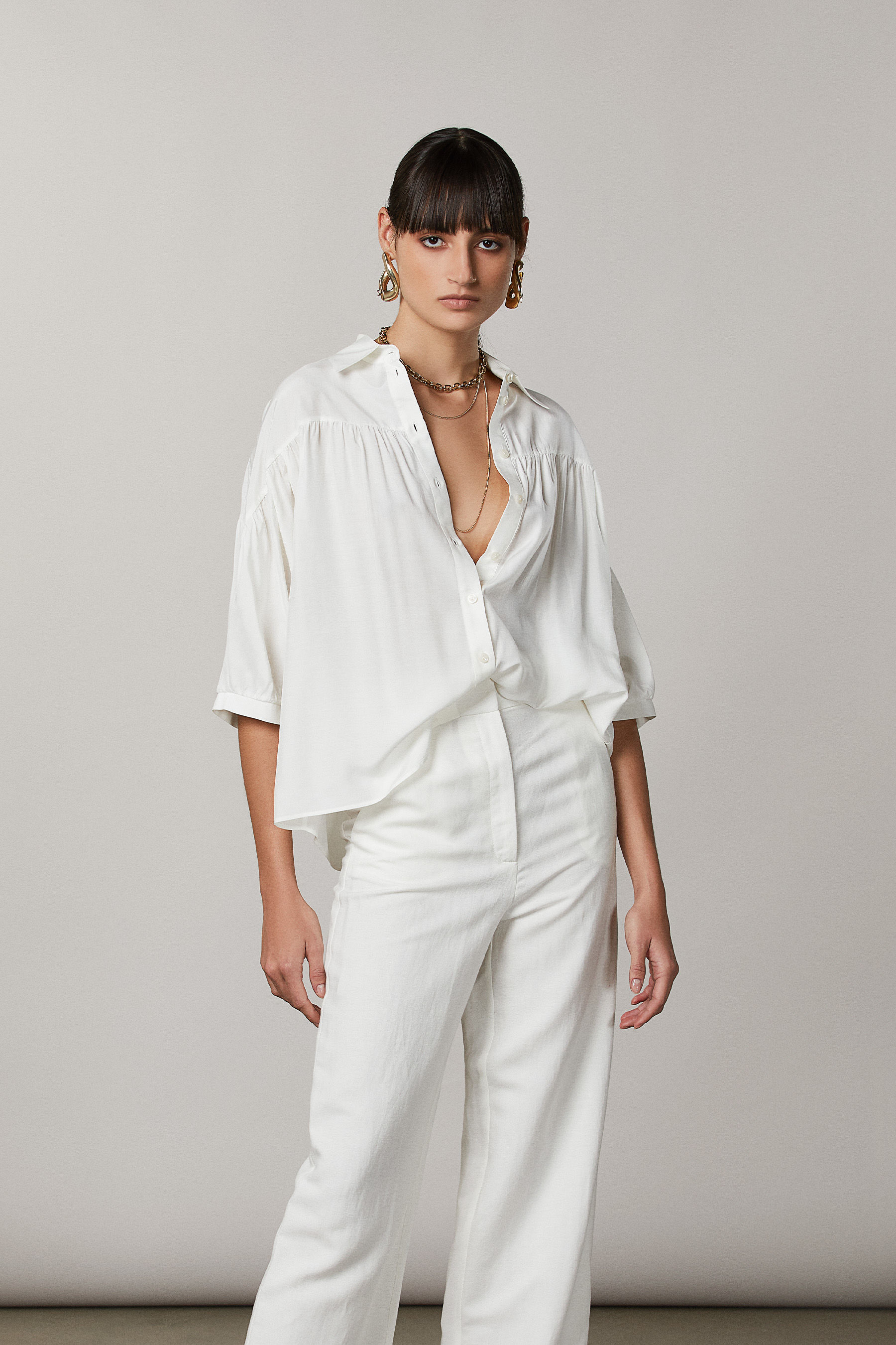 Camicia over in viscosa | Patrizia Pepe