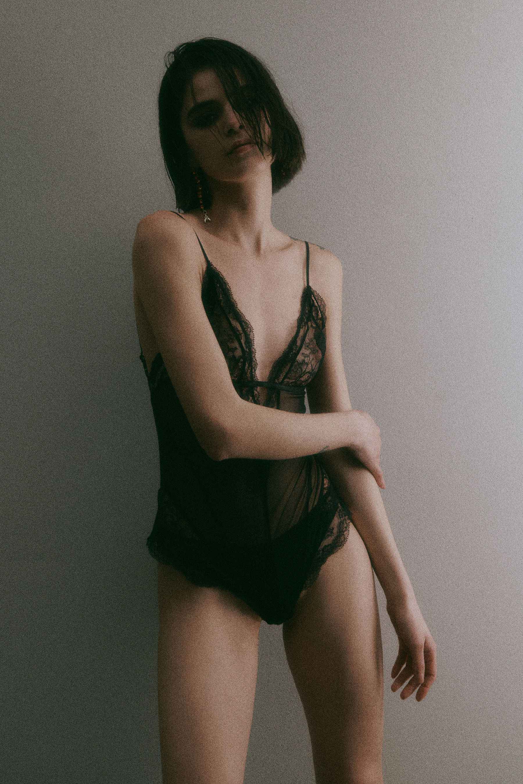 Body in tulle e pizzo