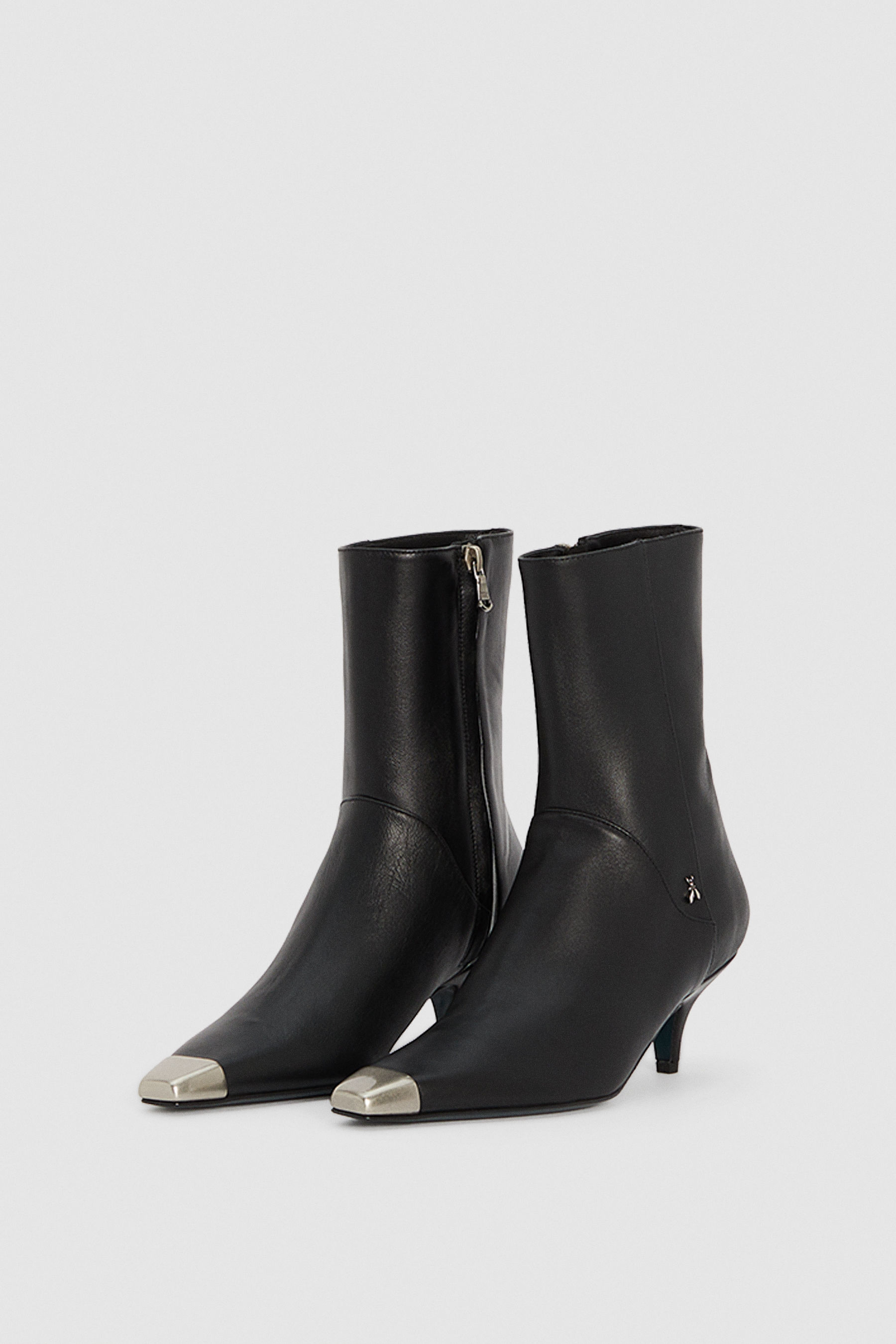 Patrizia Pepe - Stivaletto Made in Italy pelle nero con fascia elastica e  zip
