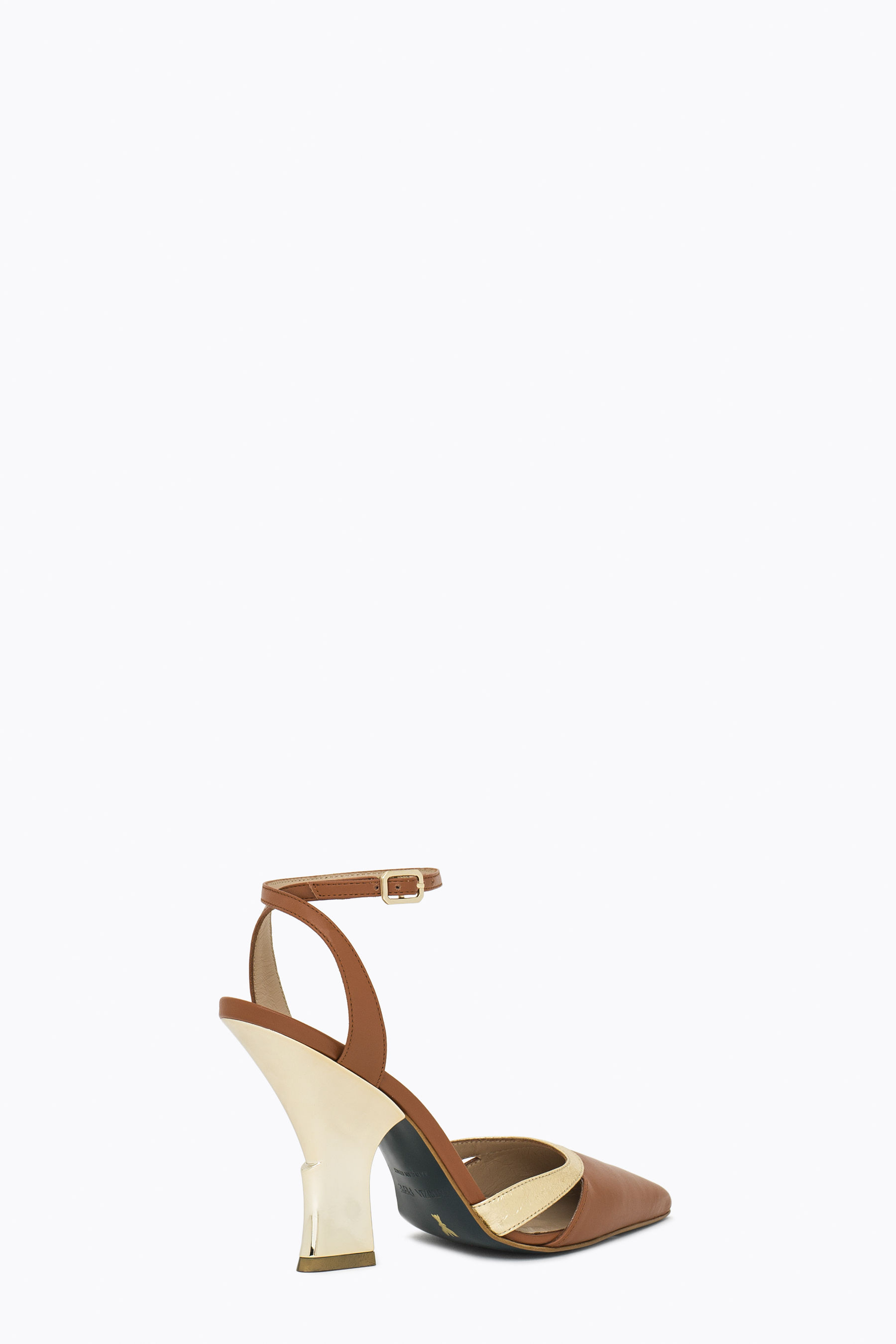 Leather slingback pumps