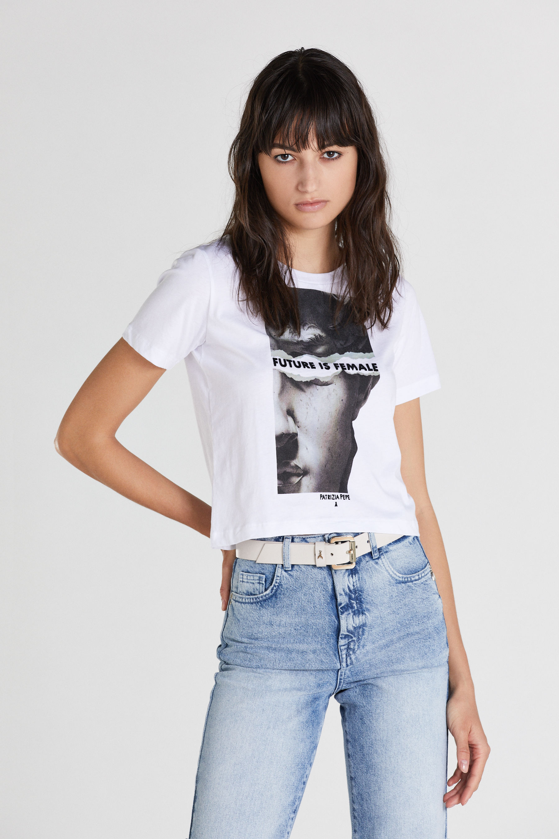 Multicolor Multicolor Historic Twist T-shirt | Patrizia Pepe