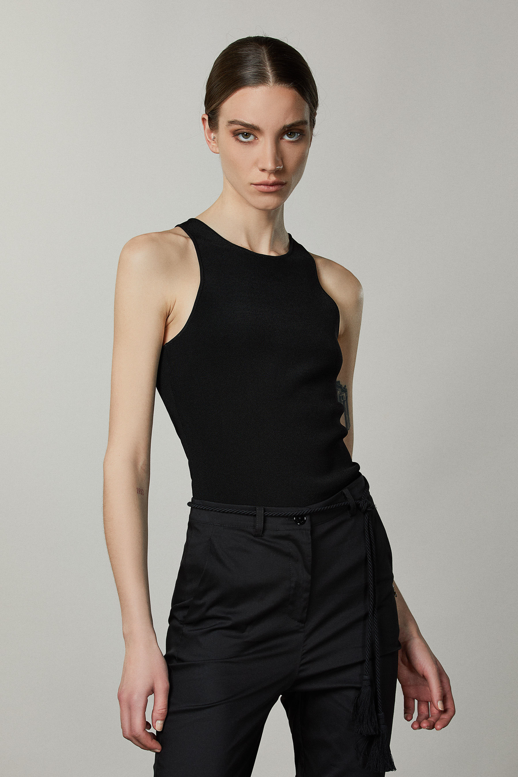 Sleeveless bodycon top | Patrizia Pepe
