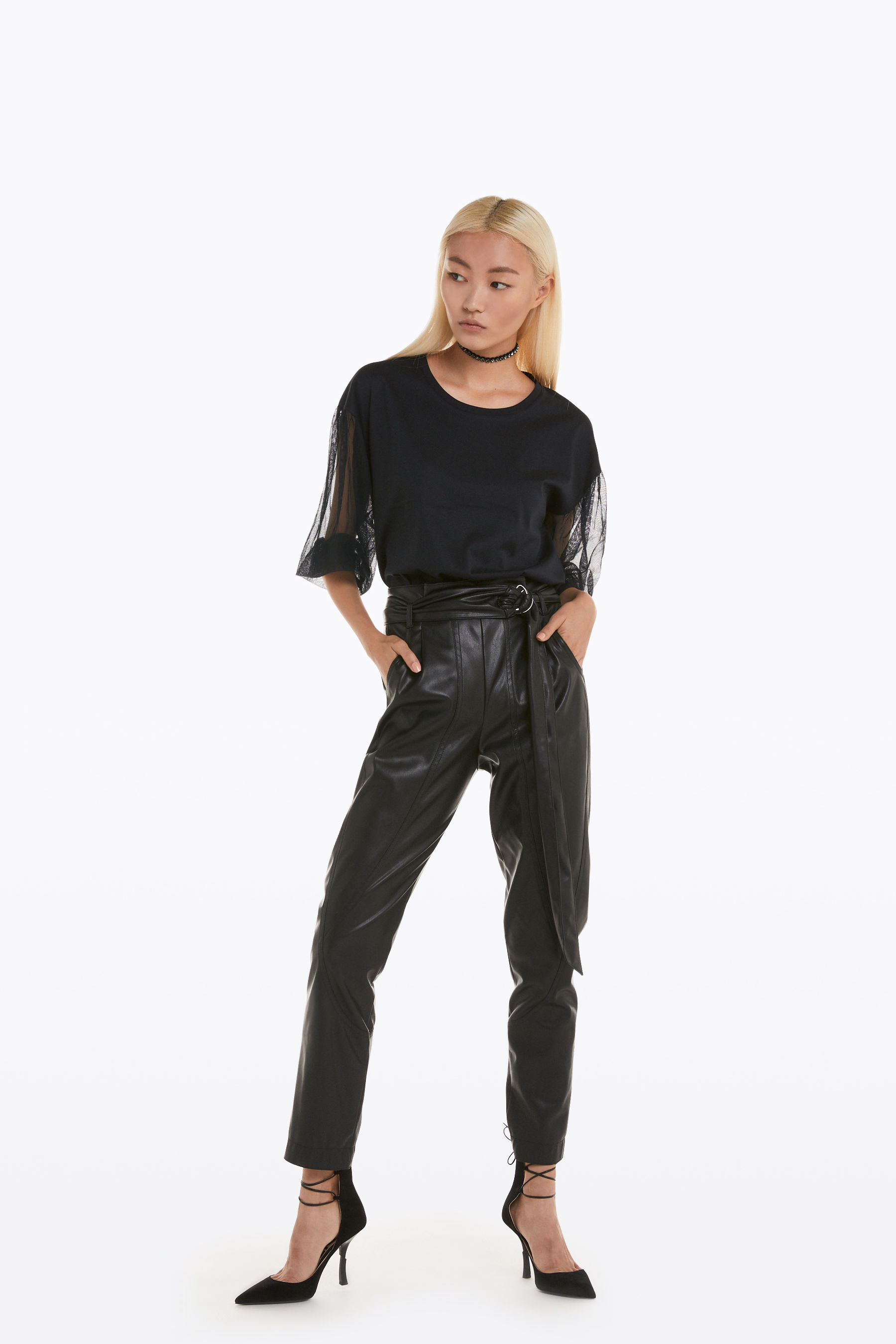 patrizia pepe leather pants