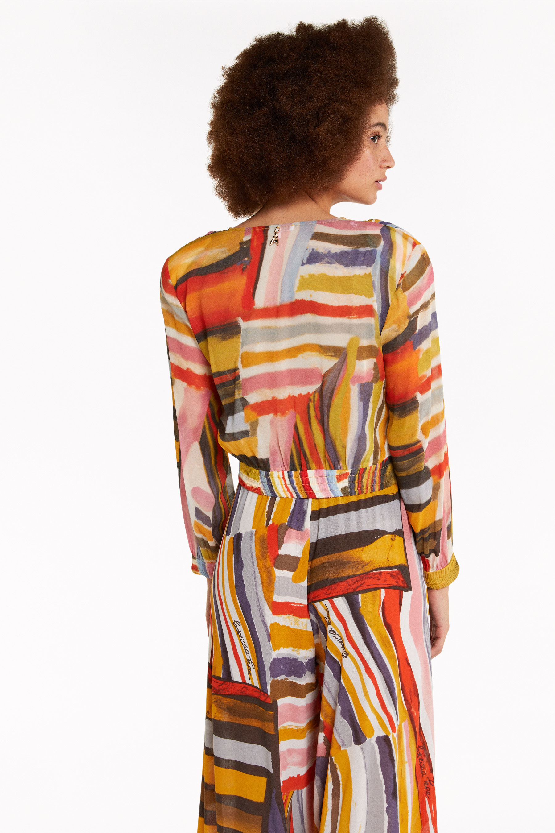 Artistic print blouse