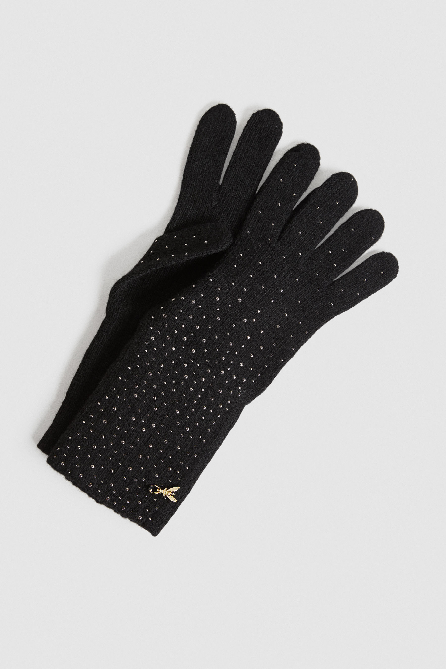 Guanti in misto cashmere