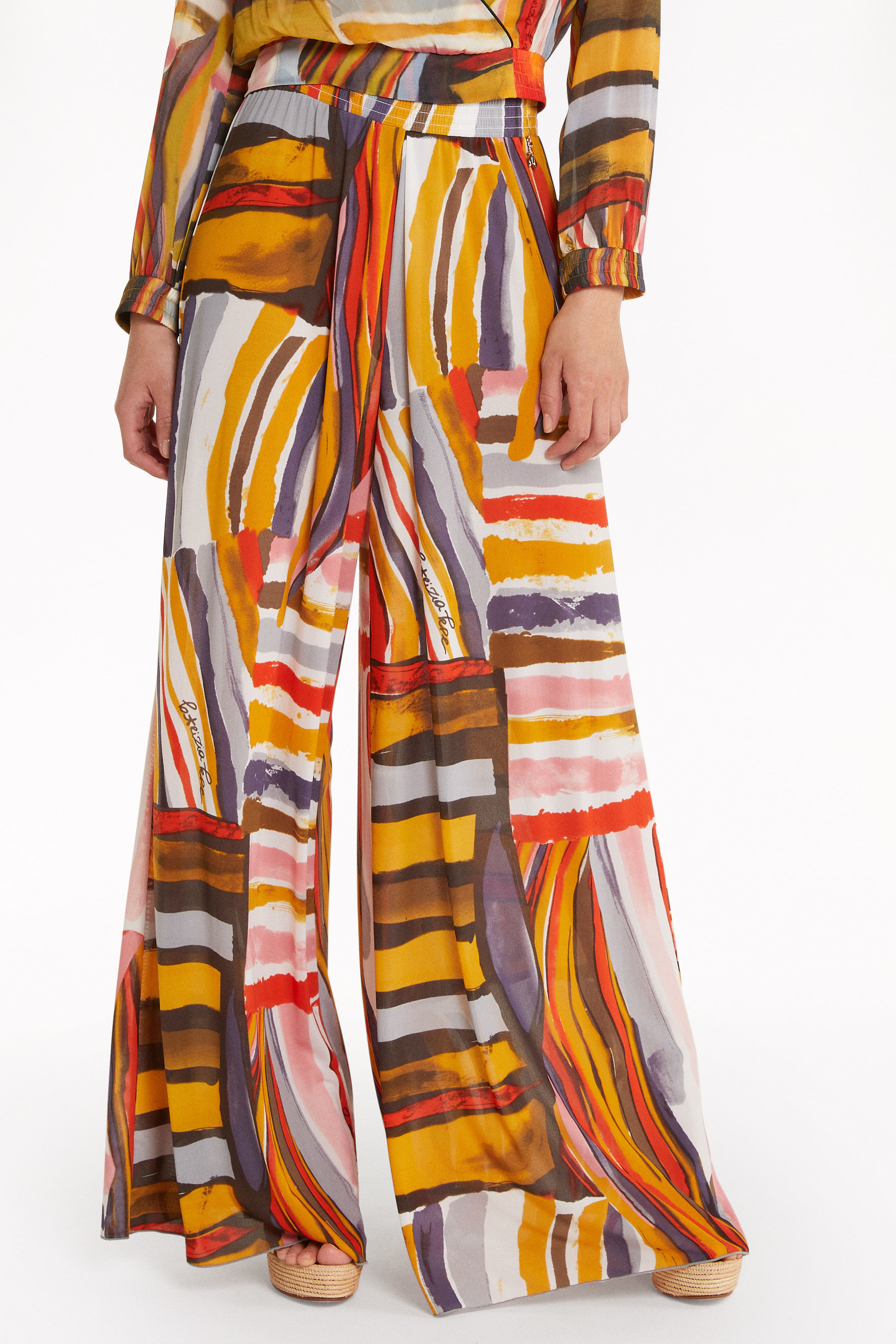 Artistic print pants